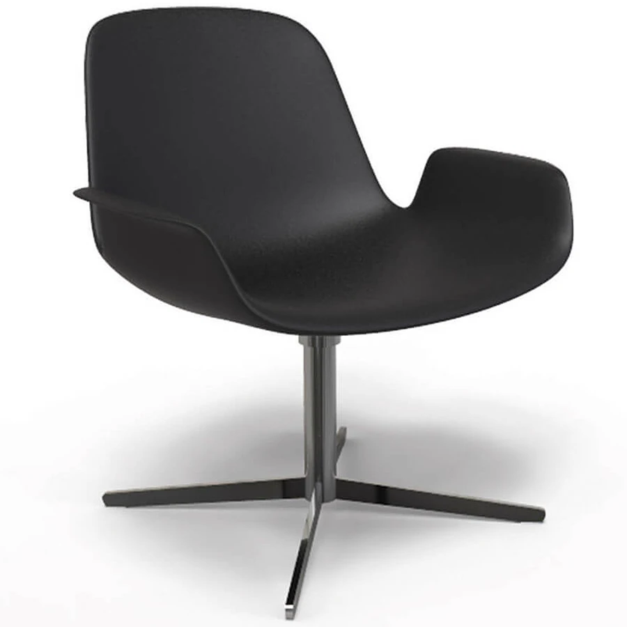 Каркас и наполнение: металл, ППУ. Современный дизайн Стул Step Upholstered — Tonon, кожа