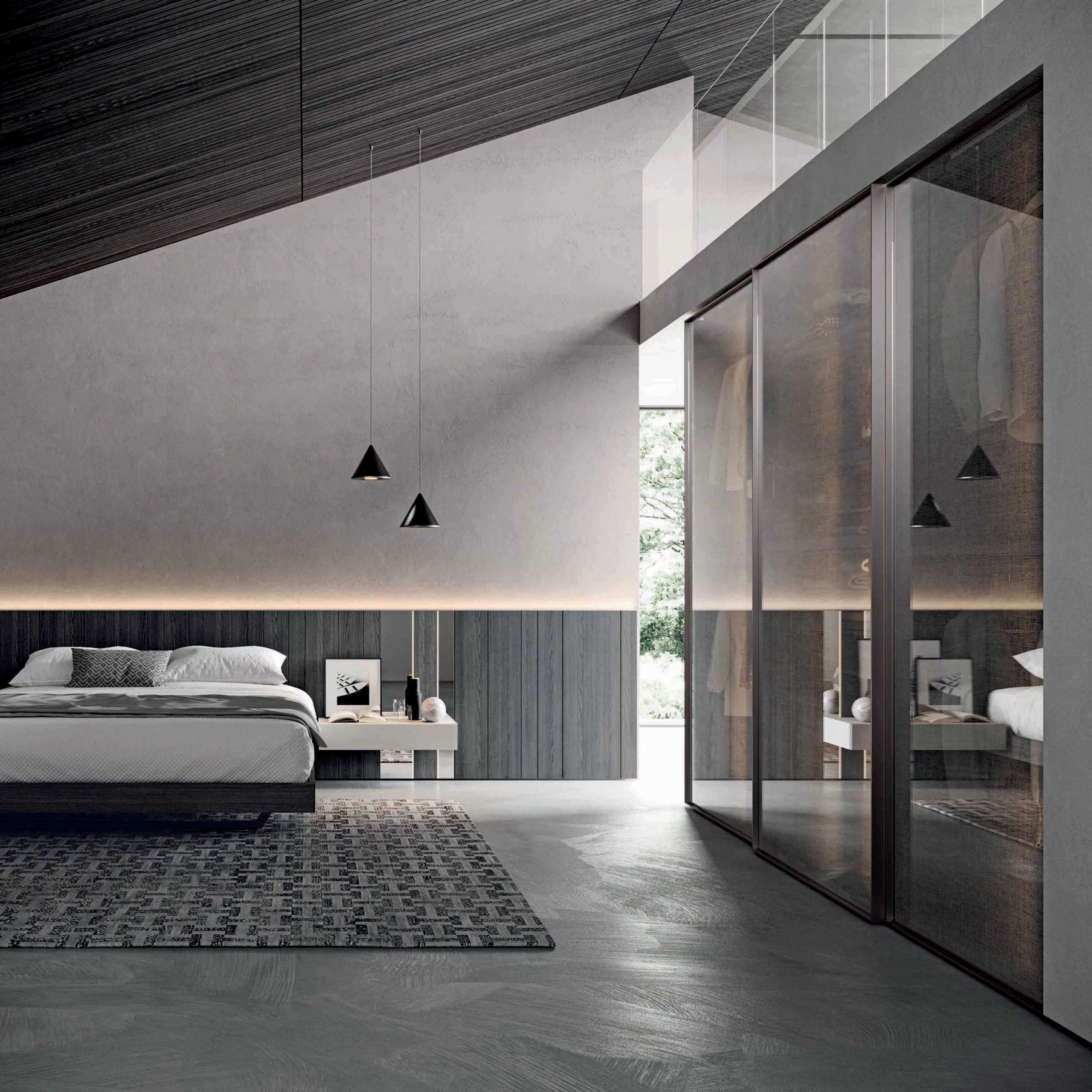 Кровать Sistema Letto Mill — Tumidei, стекло, фото 6