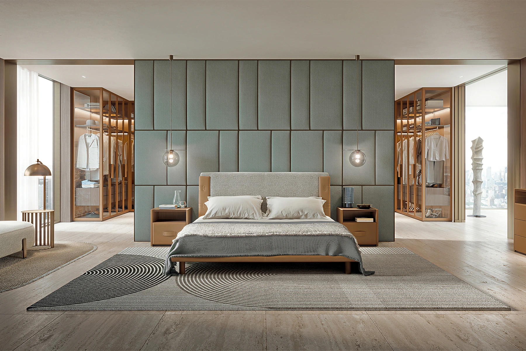 Кровать Atelier — Turri Spa, кожа, фото 6