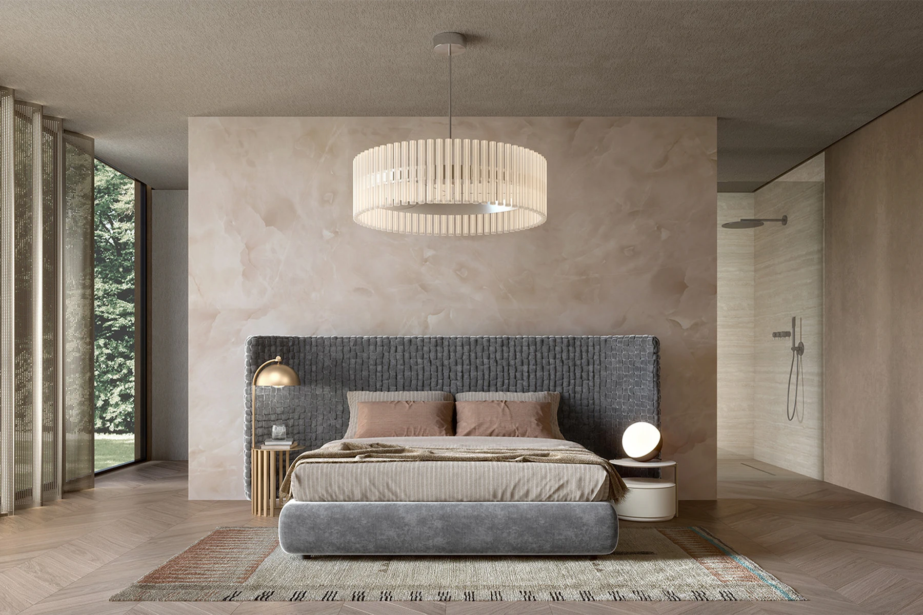 Кровать Azul — Turri Spa, ткань, фото 4