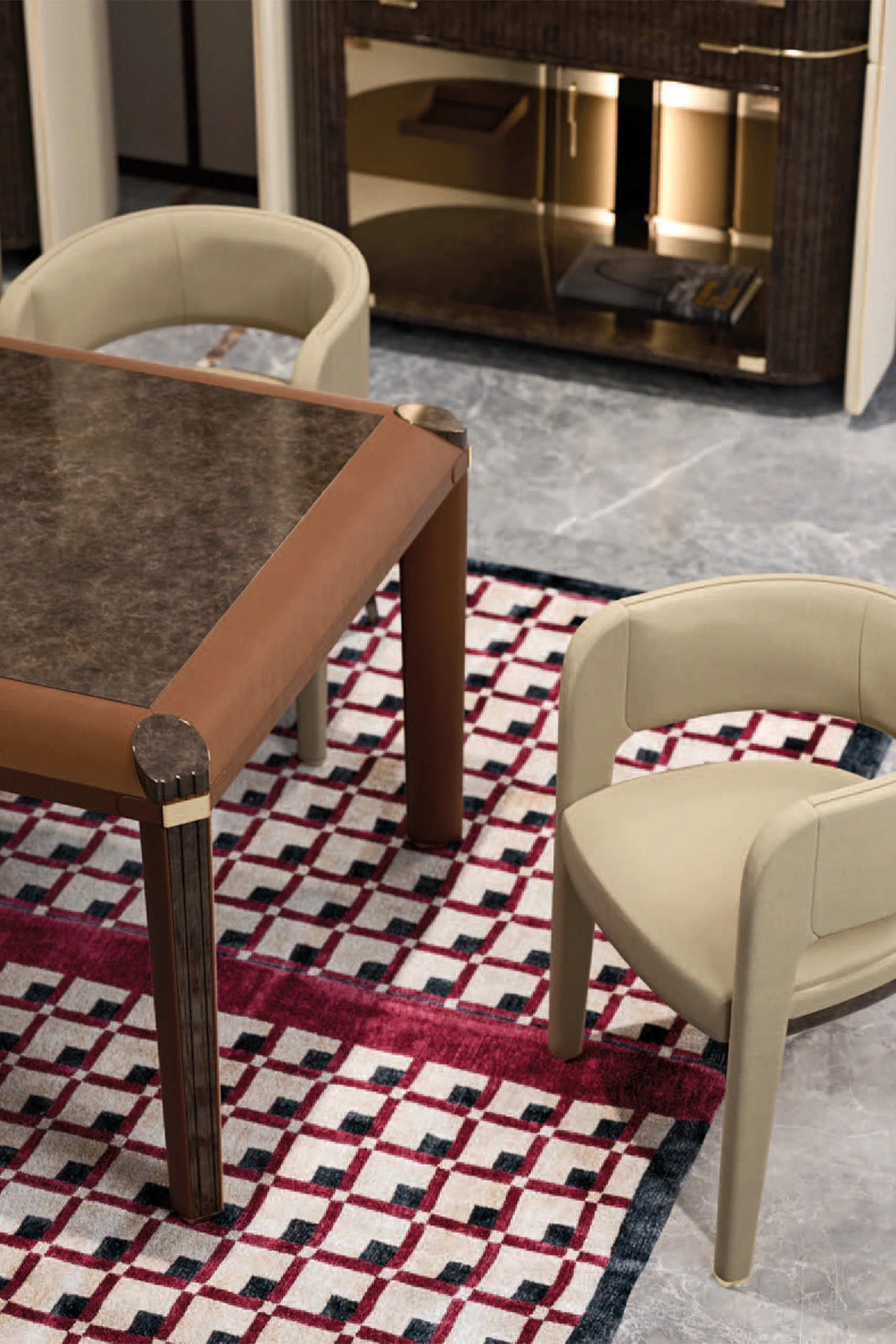 Стол Eclipse Rectangular Table — Turri Spa, кожа, фото 3