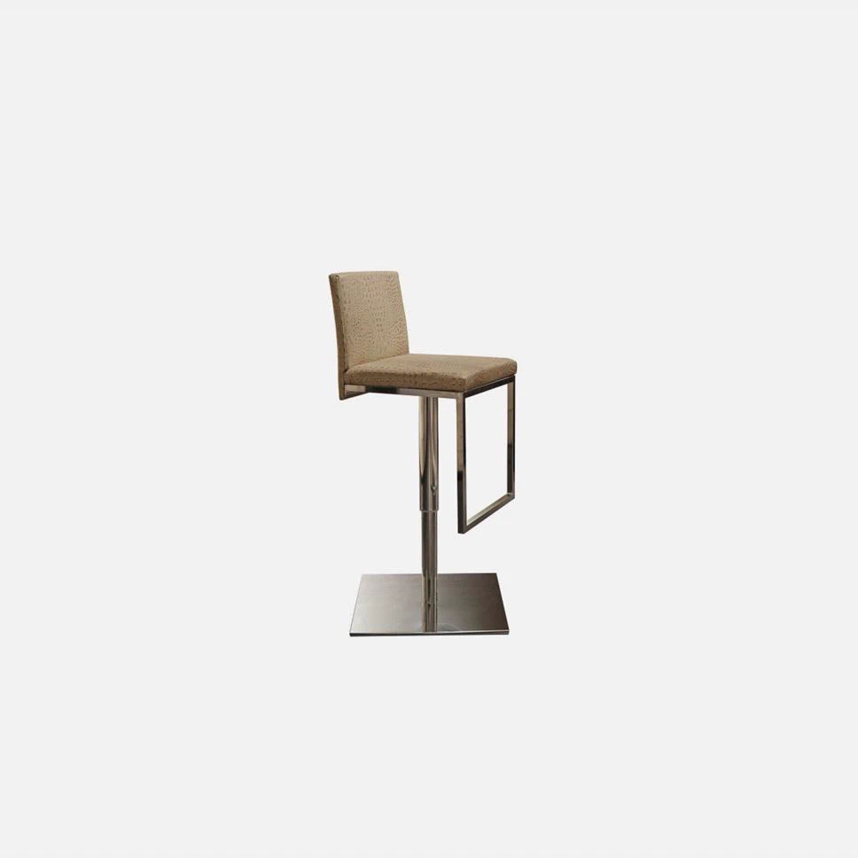 Каркас и наполнение: металл. Современный дизайн Барный стул Genesis Stool — Turri Spa, кожа