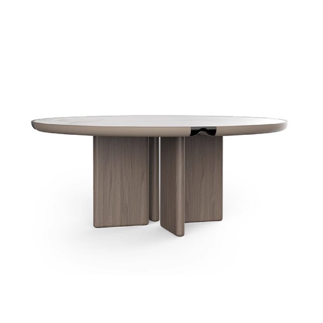 Стол Kenobi Round Table — Turri Spa, кожа