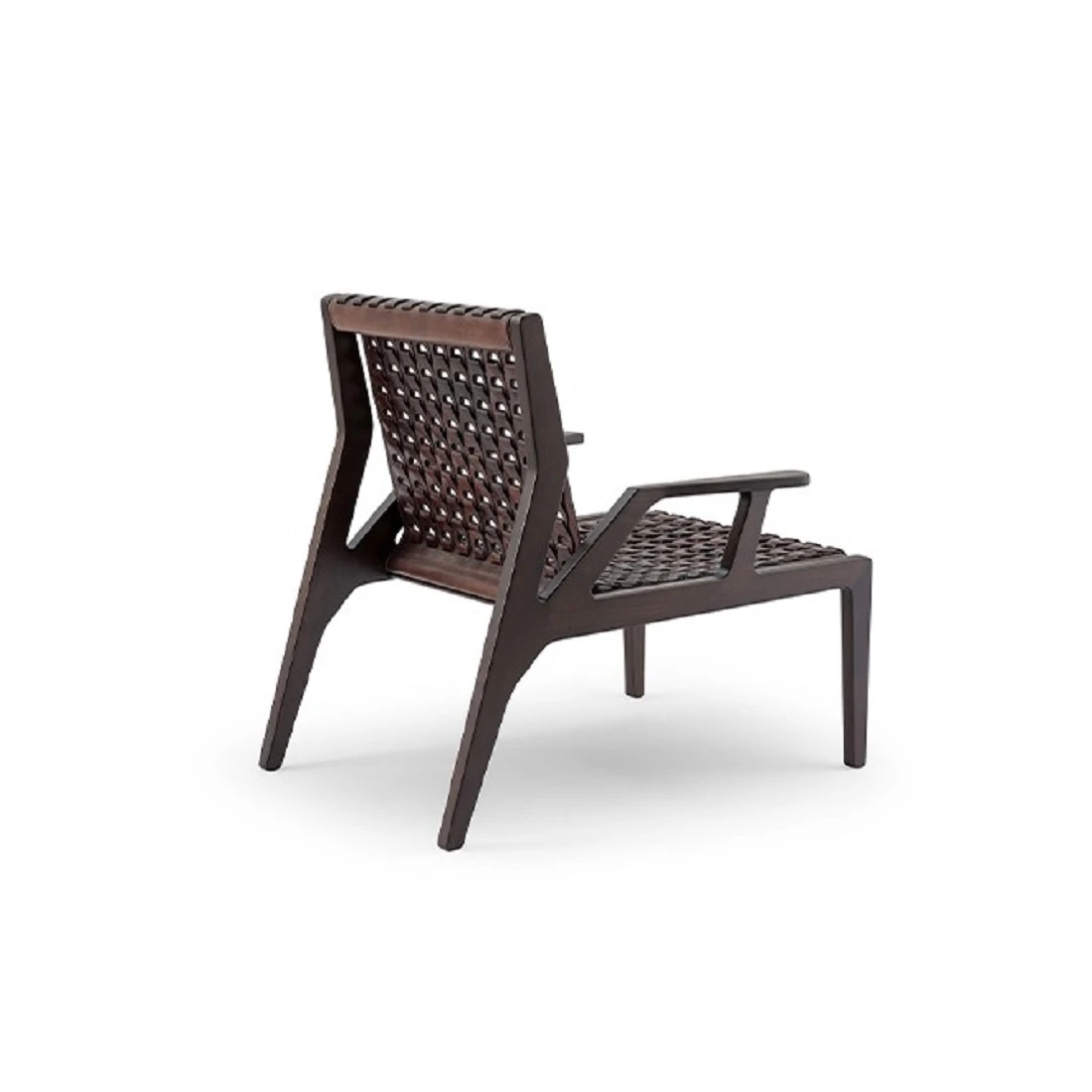 Каркас и наполнение: дерево. Современный дизайн Кресло Net Saddle Armchair — Turri Spa, кожа, фото 2