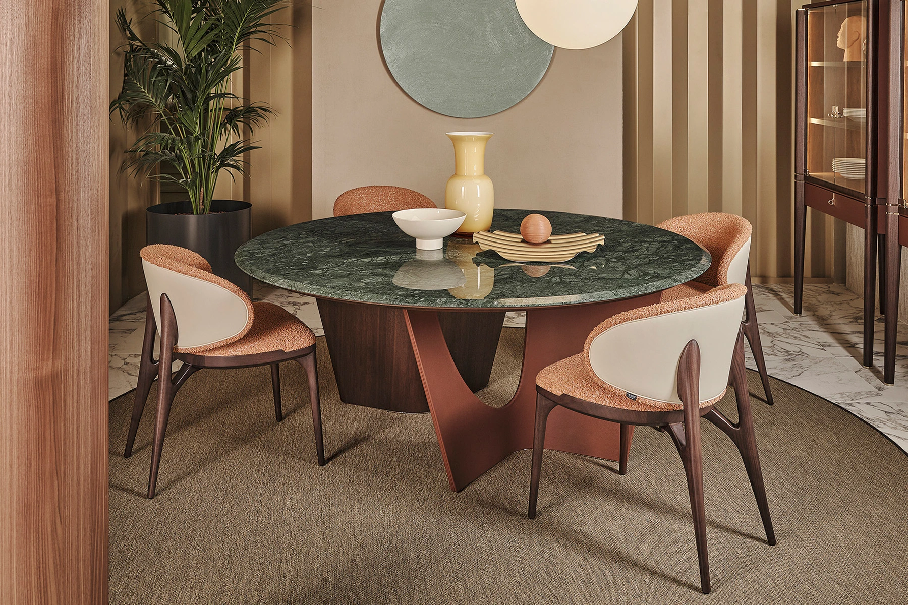 Стол Pinnacle Round Table — Turri Spa, кожа, фото 4
