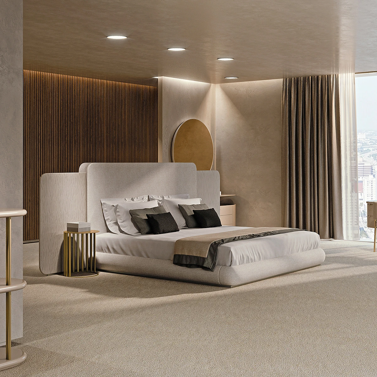 Кровать Roma — Turri Spa, кожа, фото 6