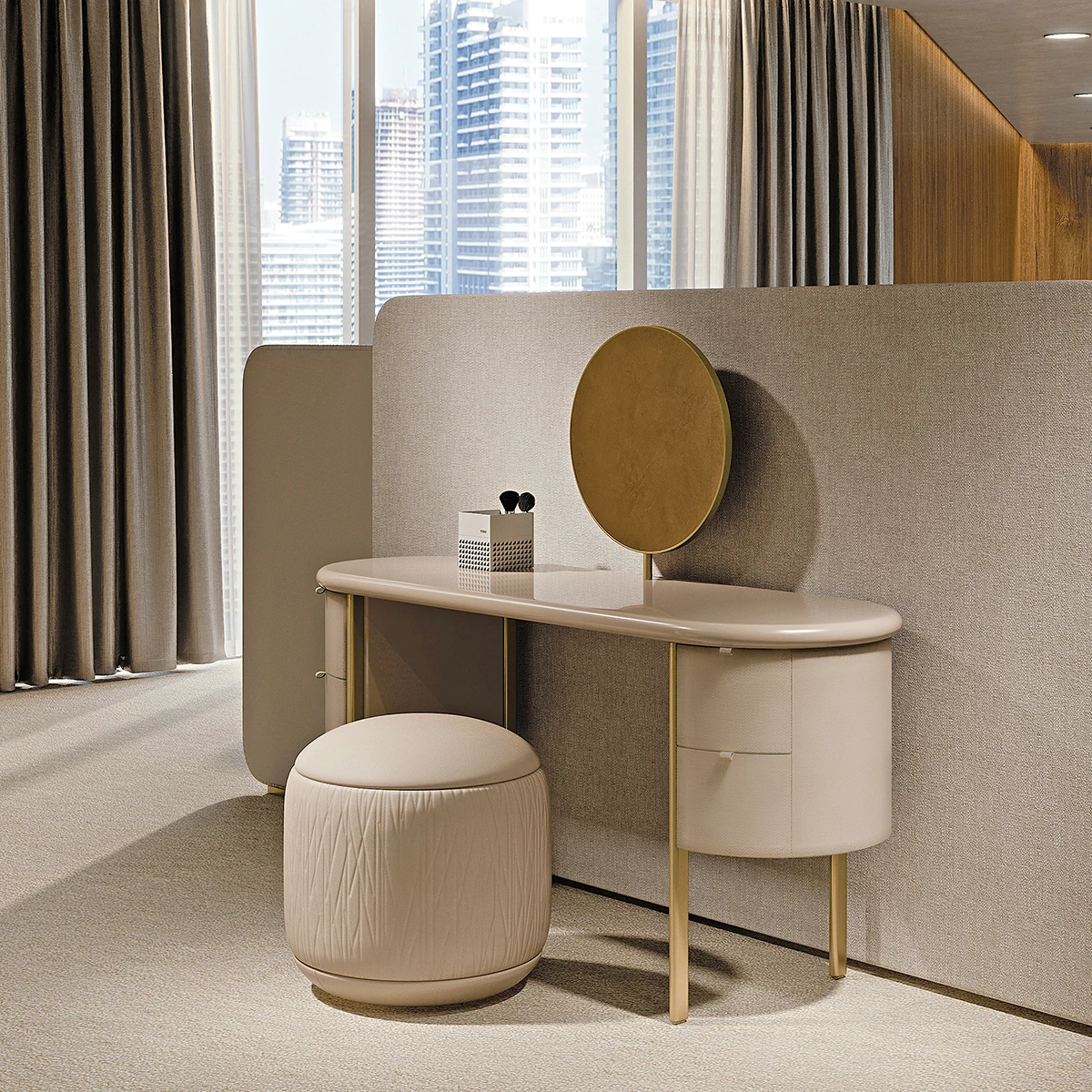 Пуф Roma — Turri Spa, кожа, фото 4