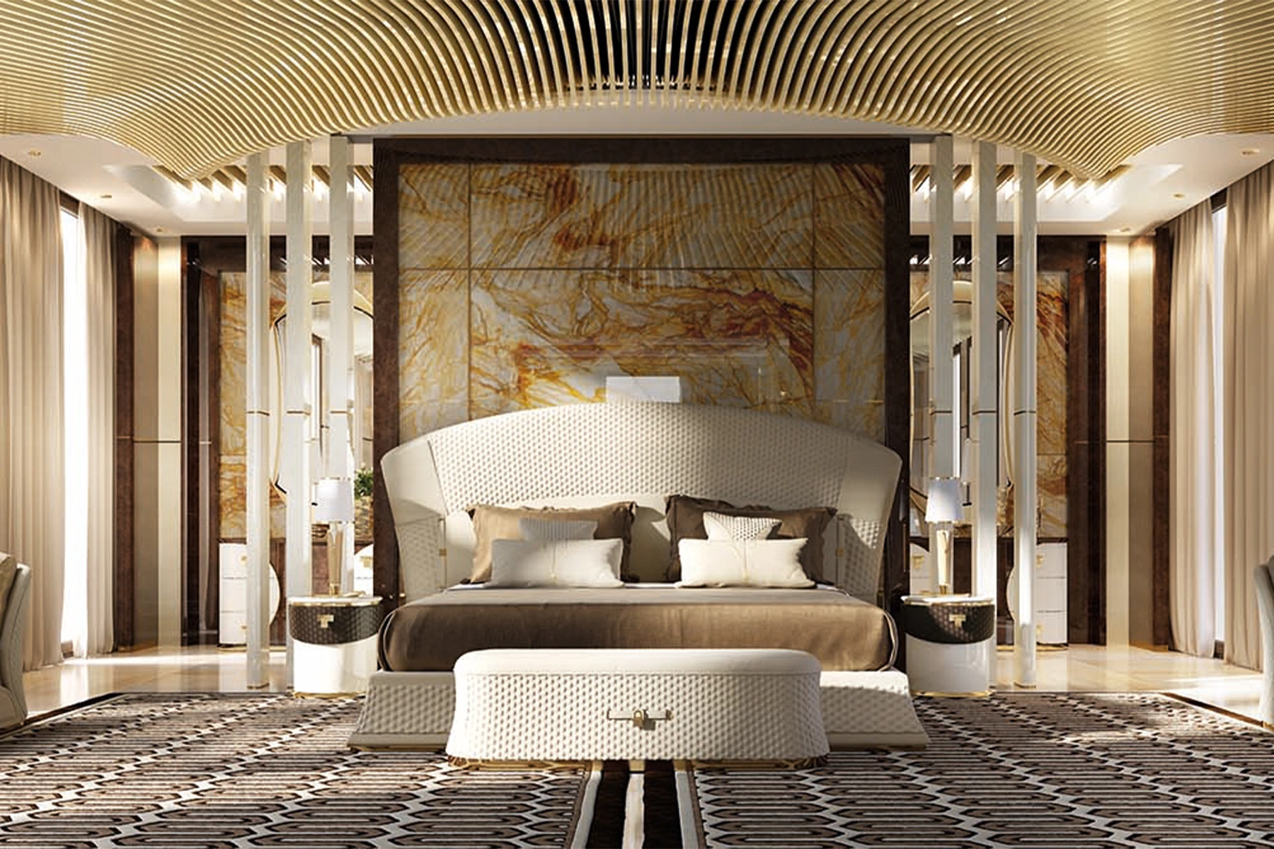 Банкетка Vogue — Turri Spa, кожа, фото 3