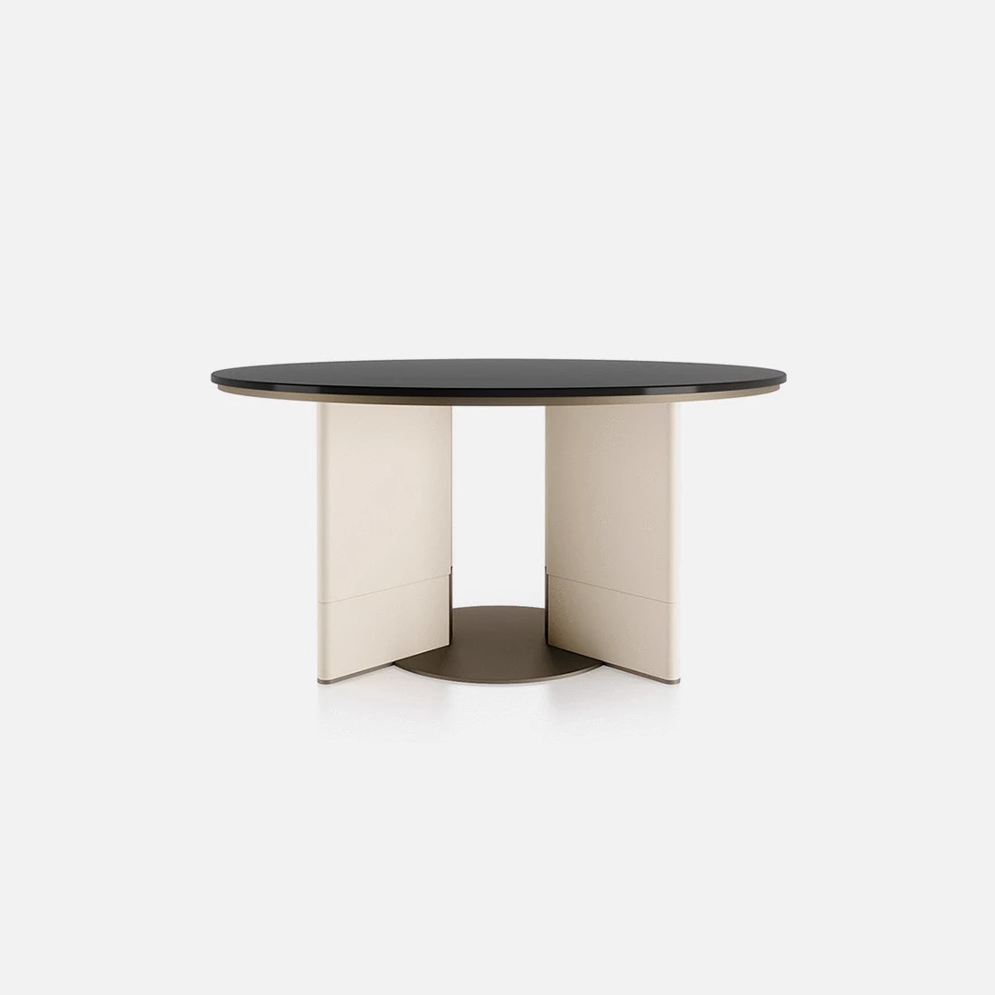 Стол Zero Round Table — Turri Spa, кожа