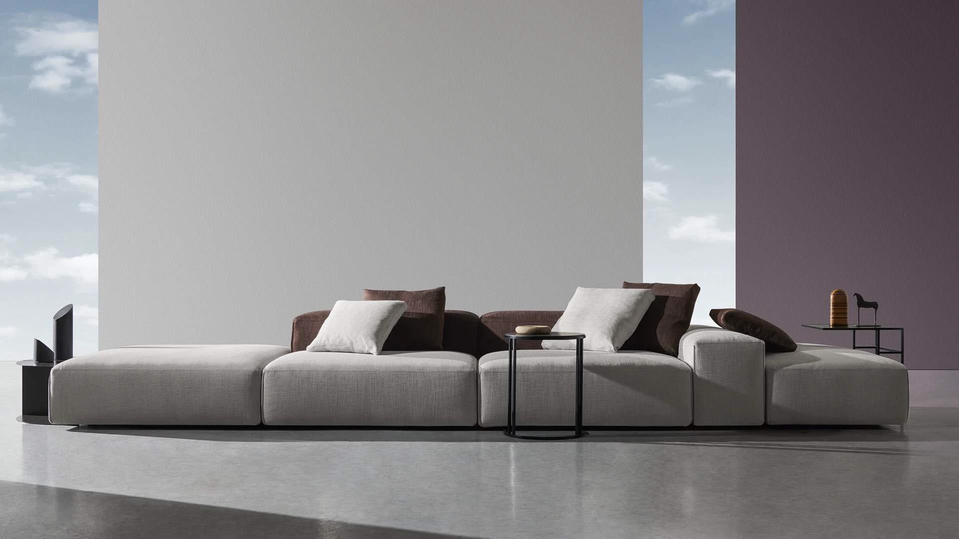 Каркас и наполнение: массив дерева. Современный дизайн Диван T—Pad — Twils, ткань, фото 3