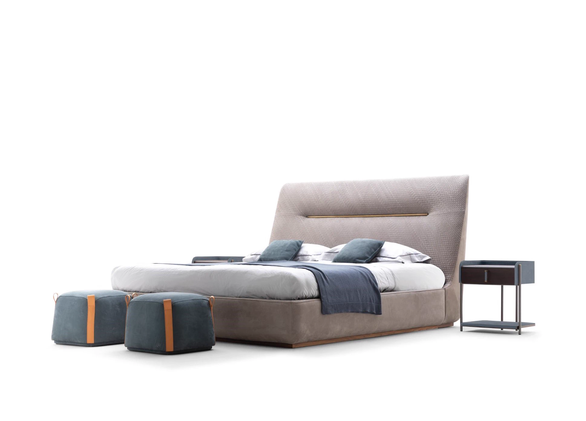 Кровать Amelie Flat — Ulivi Salotti, кожа, фото 3