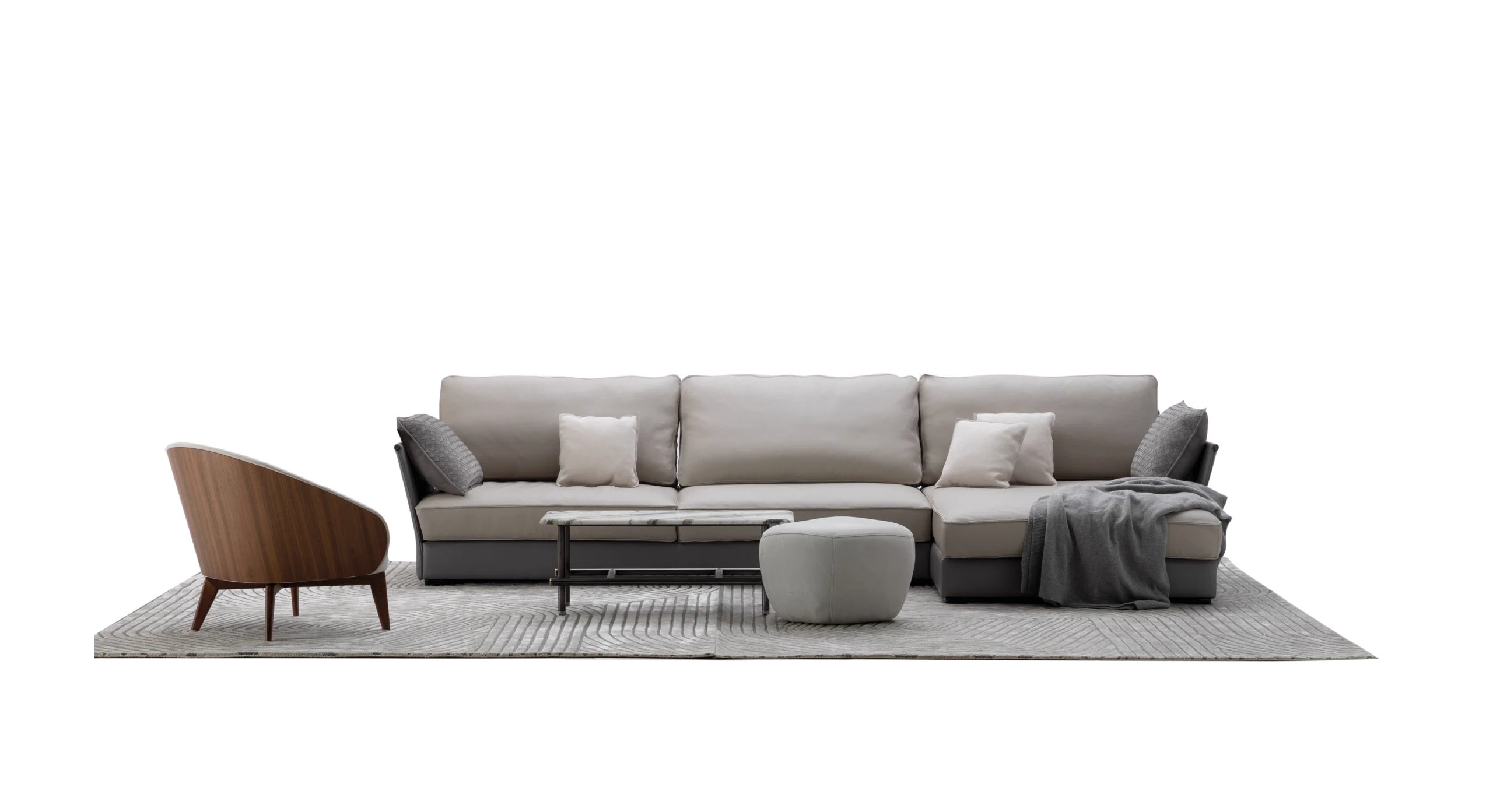 Диван Barnaby Sectional — Ulivi Salotti, кожа, фото 2