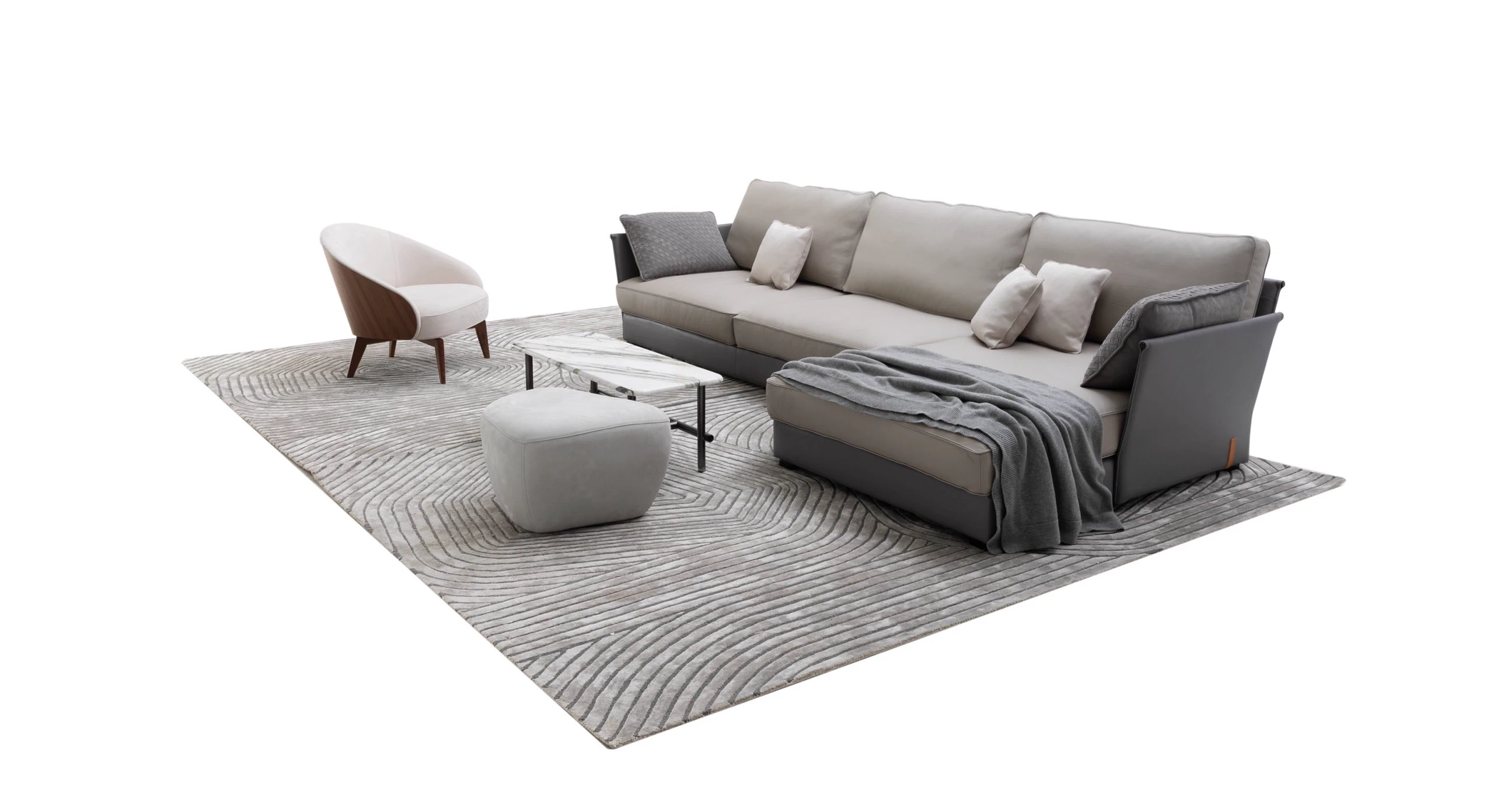 Диван Barnaby Sectional — Ulivi Salotti, кожа, фото 3