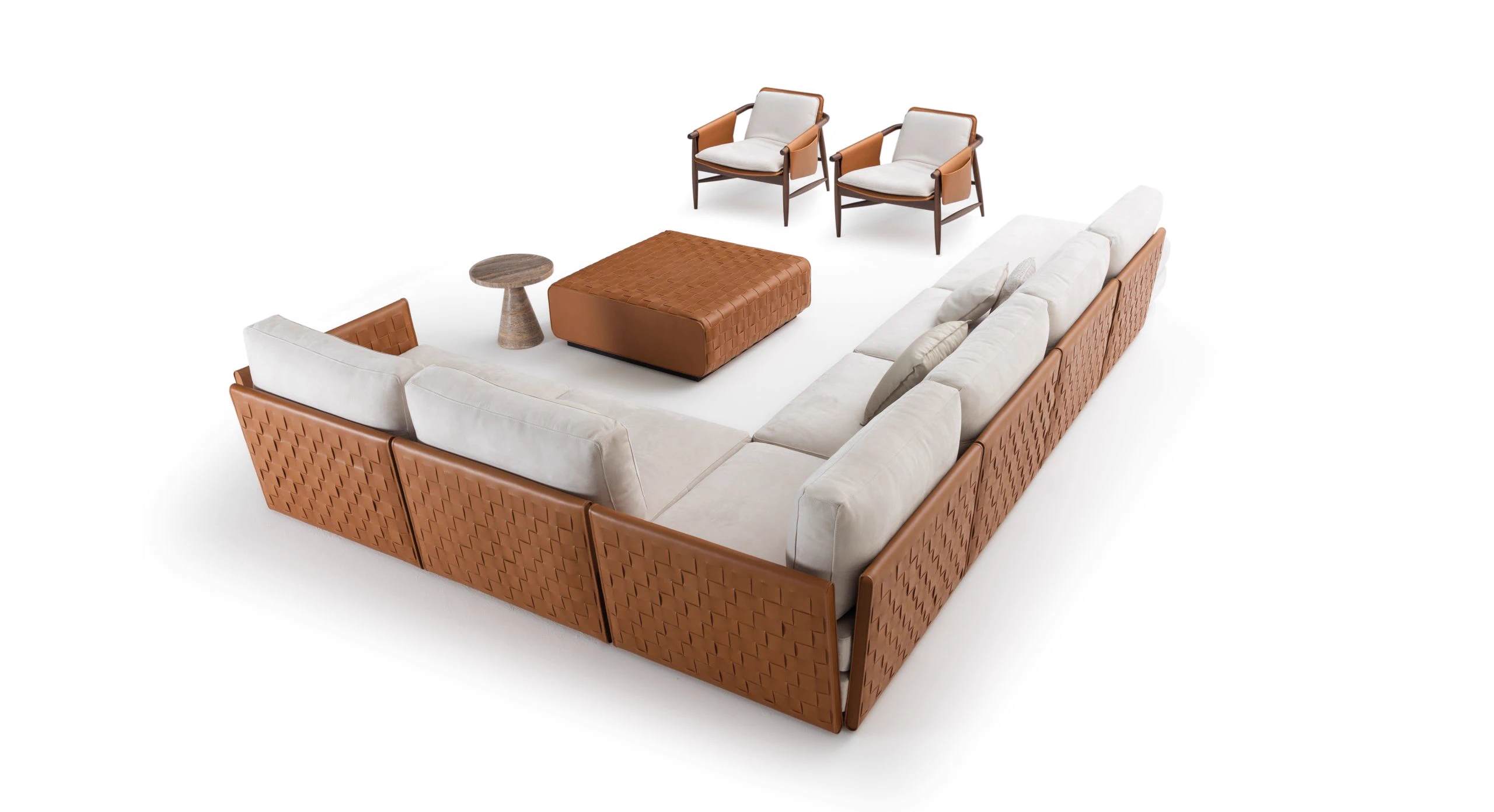 Диван Boogie Sectional — Ulivi Salotti, кожа, фото 3