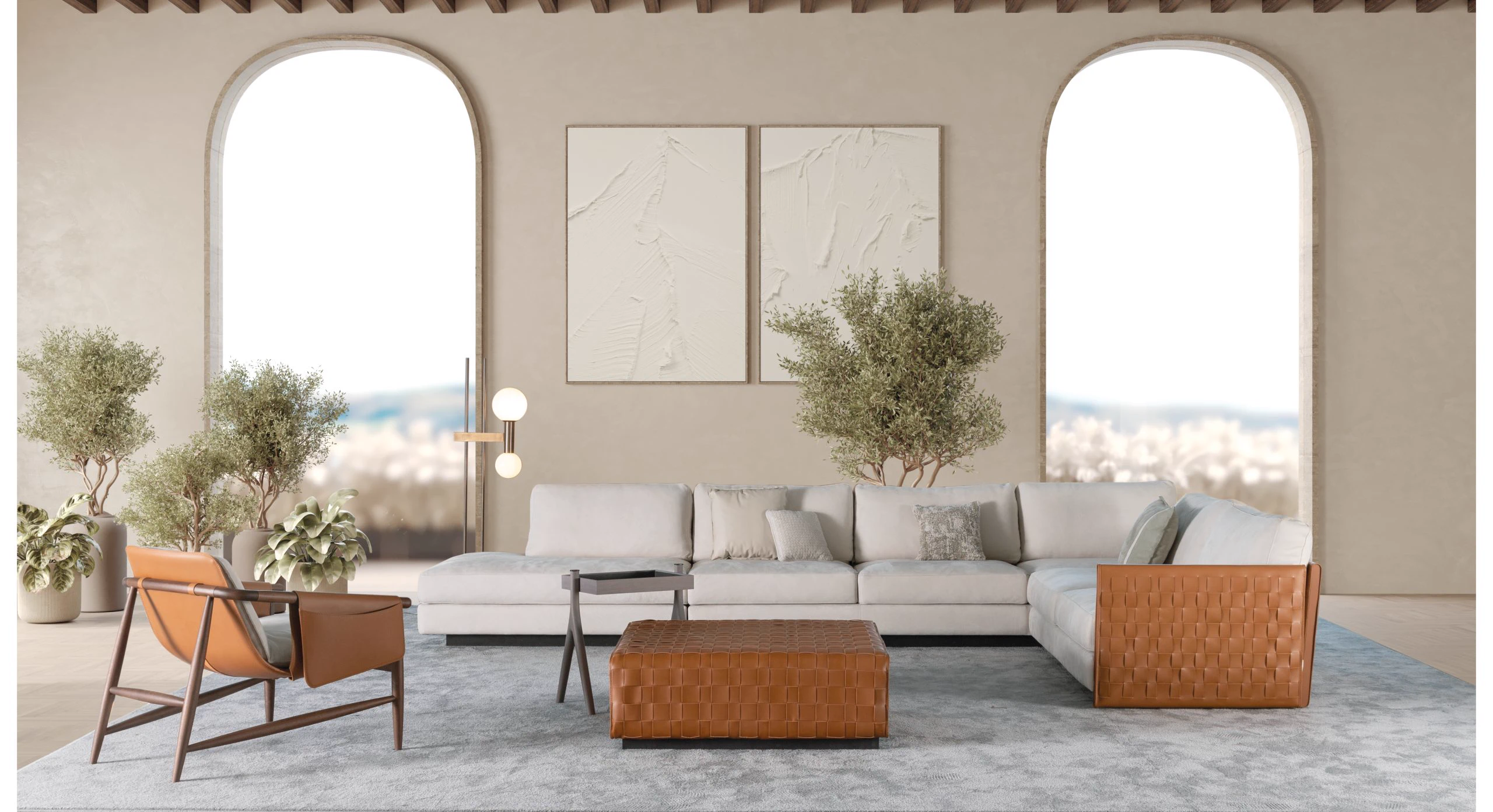 Диван Boogie Sectional — Ulivi Salotti, кожа, фото 4