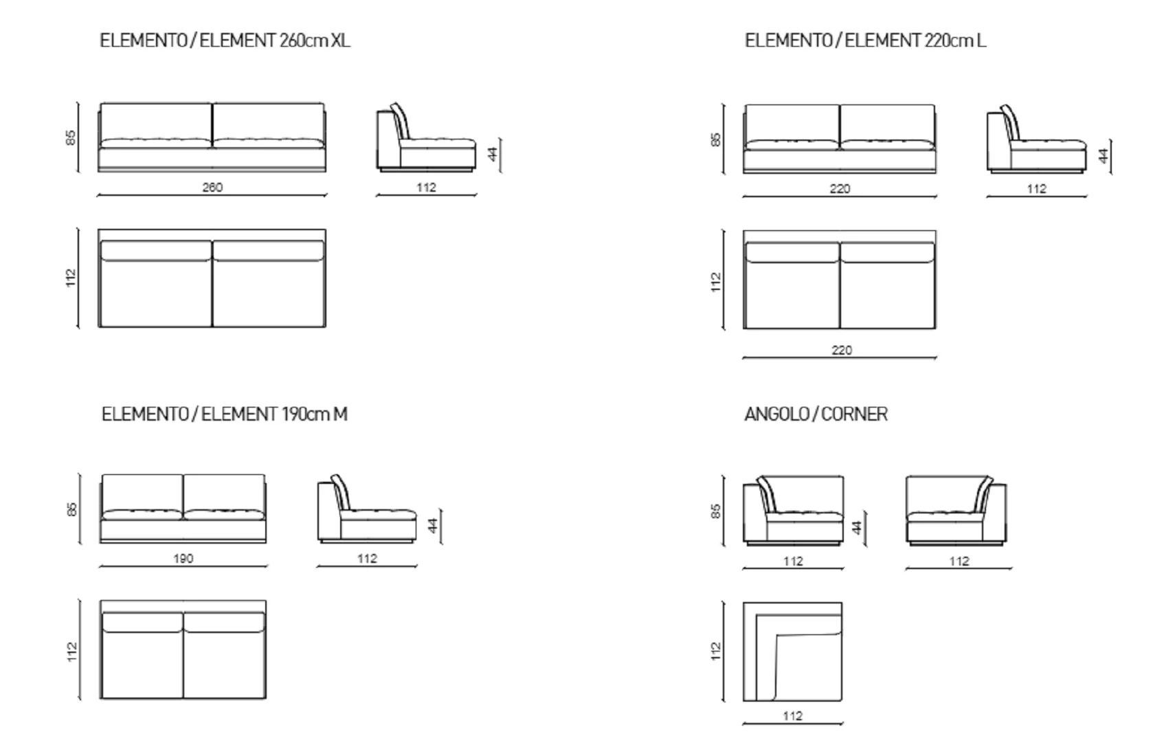 Диван Cesar Reverse Sectional — Ulivi Salotti, кожа, фото 4