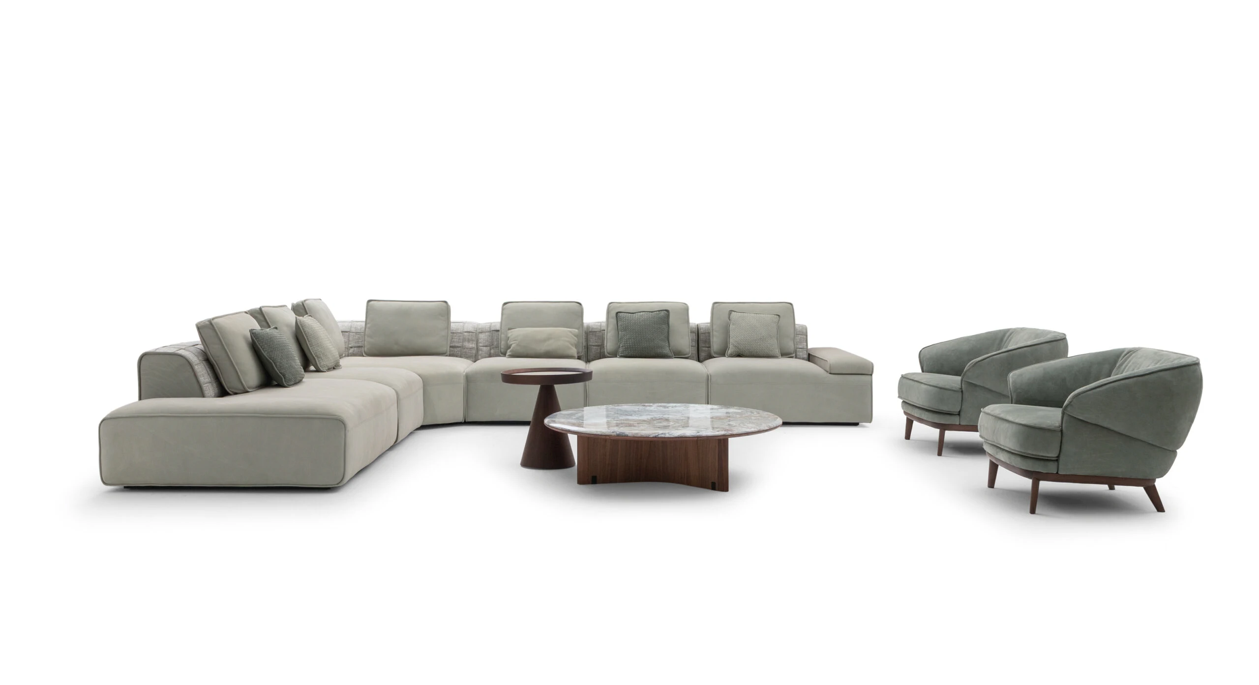 Диван Domino Sectional — Ulivi Salotti, кожа, фото 2