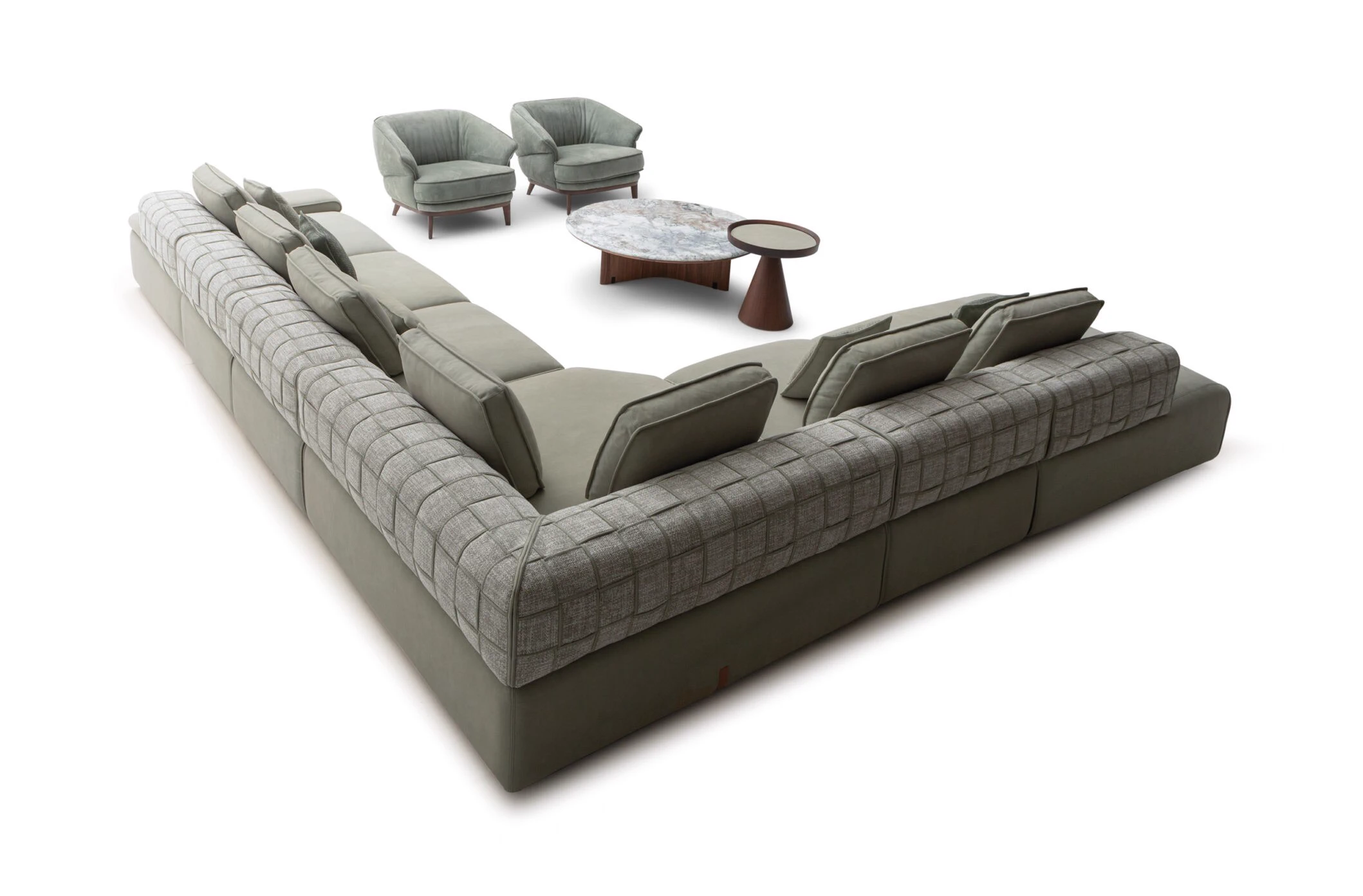 Диван Domino Sectional — Ulivi Salotti, кожа, фото 3