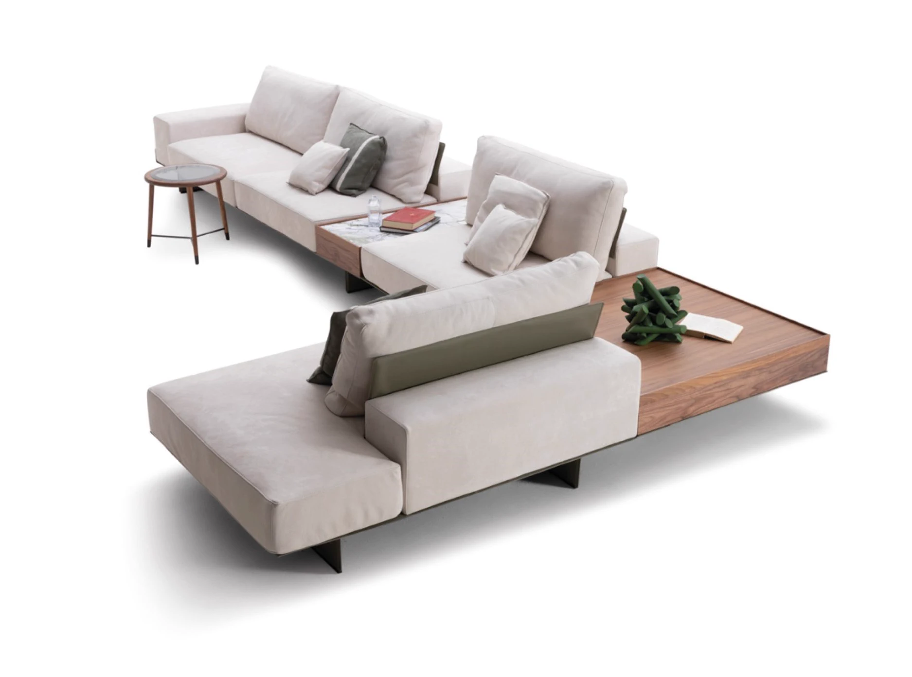 Каркас и наполнение: дерево. Современный дизайн Диван Granville Sectional — Ulivi Salotti, кожа, фото 2