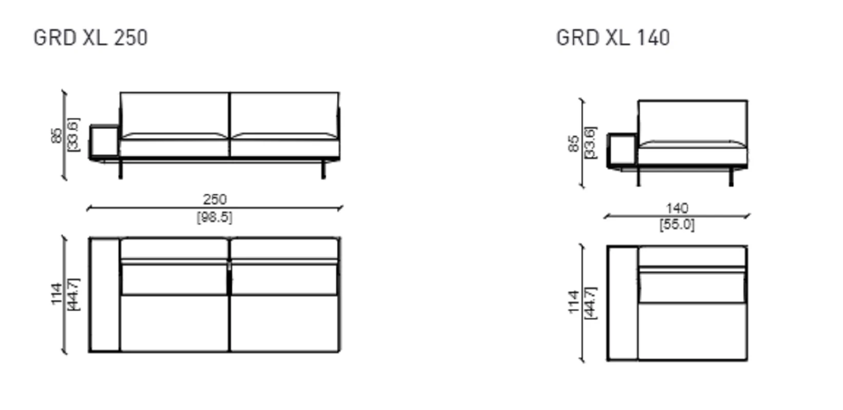 Каркас и наполнение: дерево. Современный дизайн Диван Granville Sectional — Ulivi Salotti, кожа, фото 5