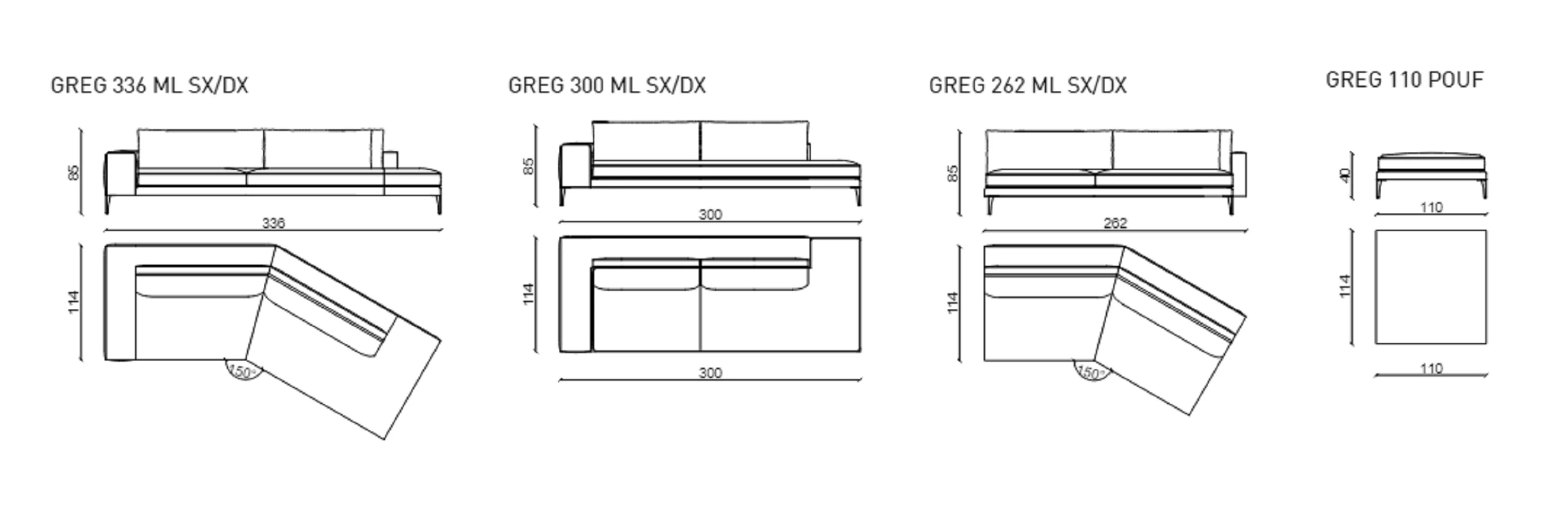 Диван Gregory Sectional — Ulivi Salotti, кожа, фото 6