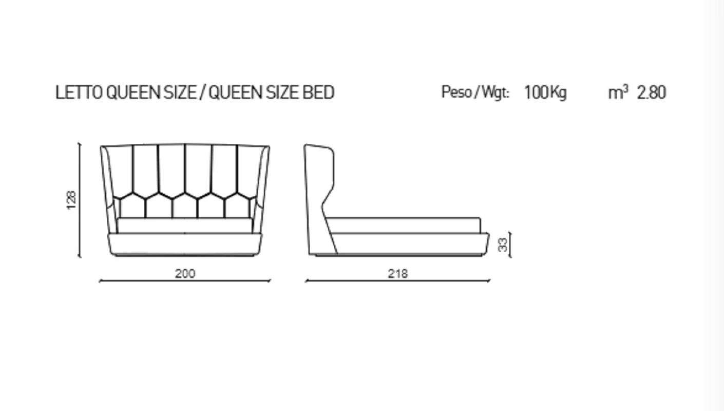 Кровать Mollie — Ulivi Salotti, кожа, фото 6