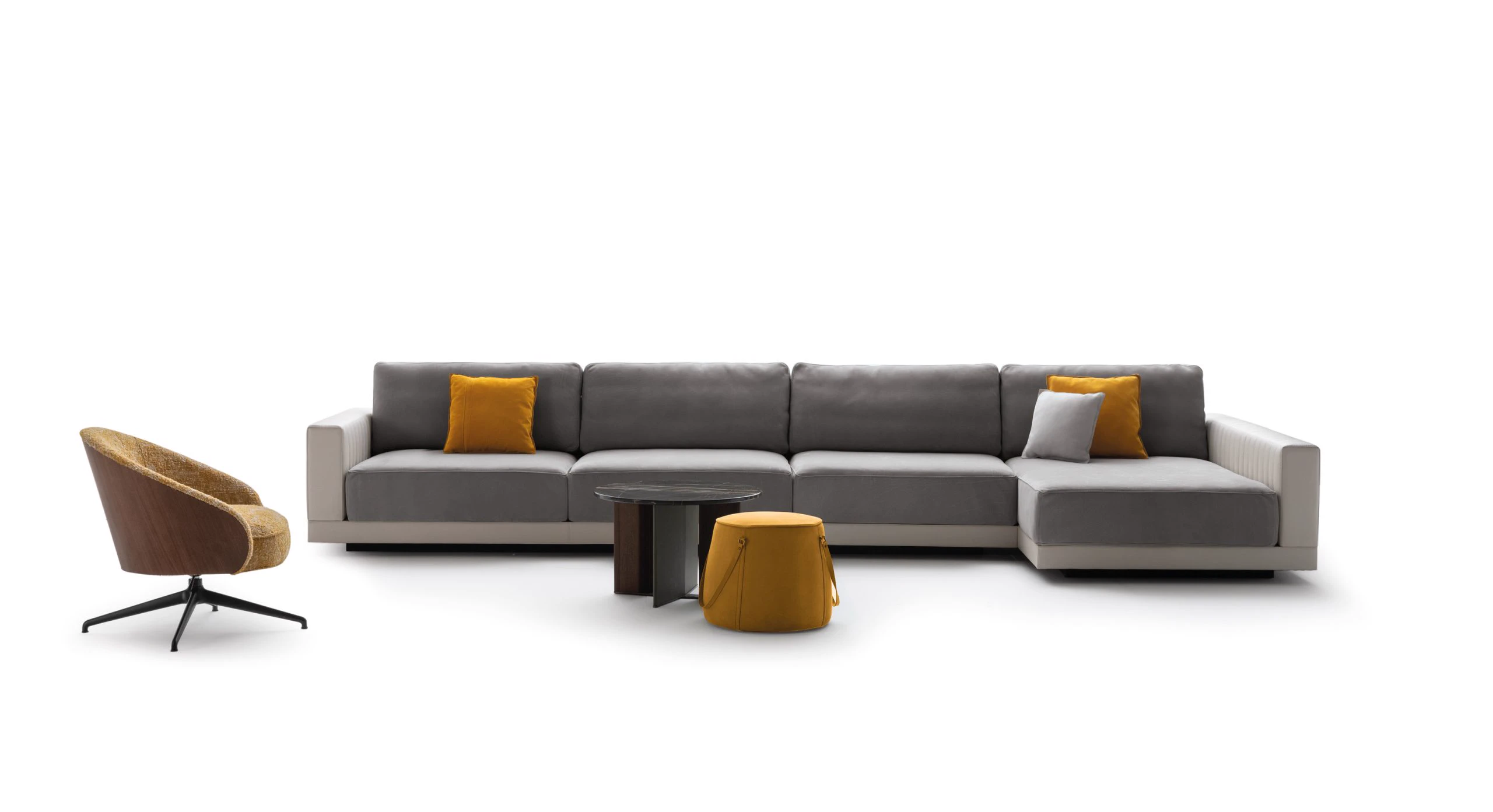 Диван Monroe Sectional — Ulivi Salotti, кожа, фото 6