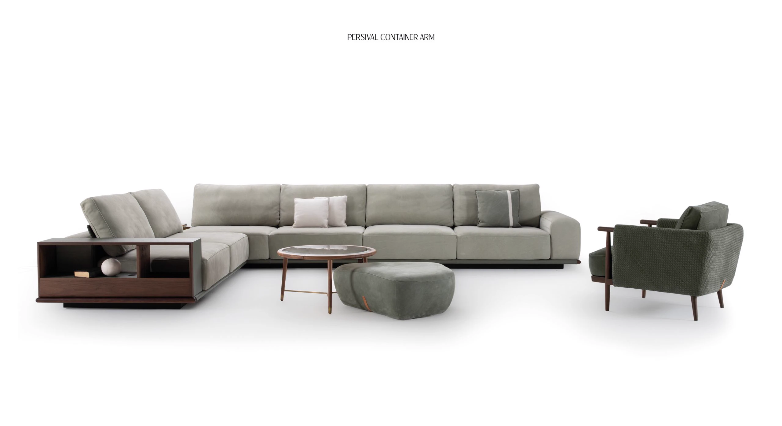 Диван Persival Sectional — Ulivi Salotti, кожа, фото 3