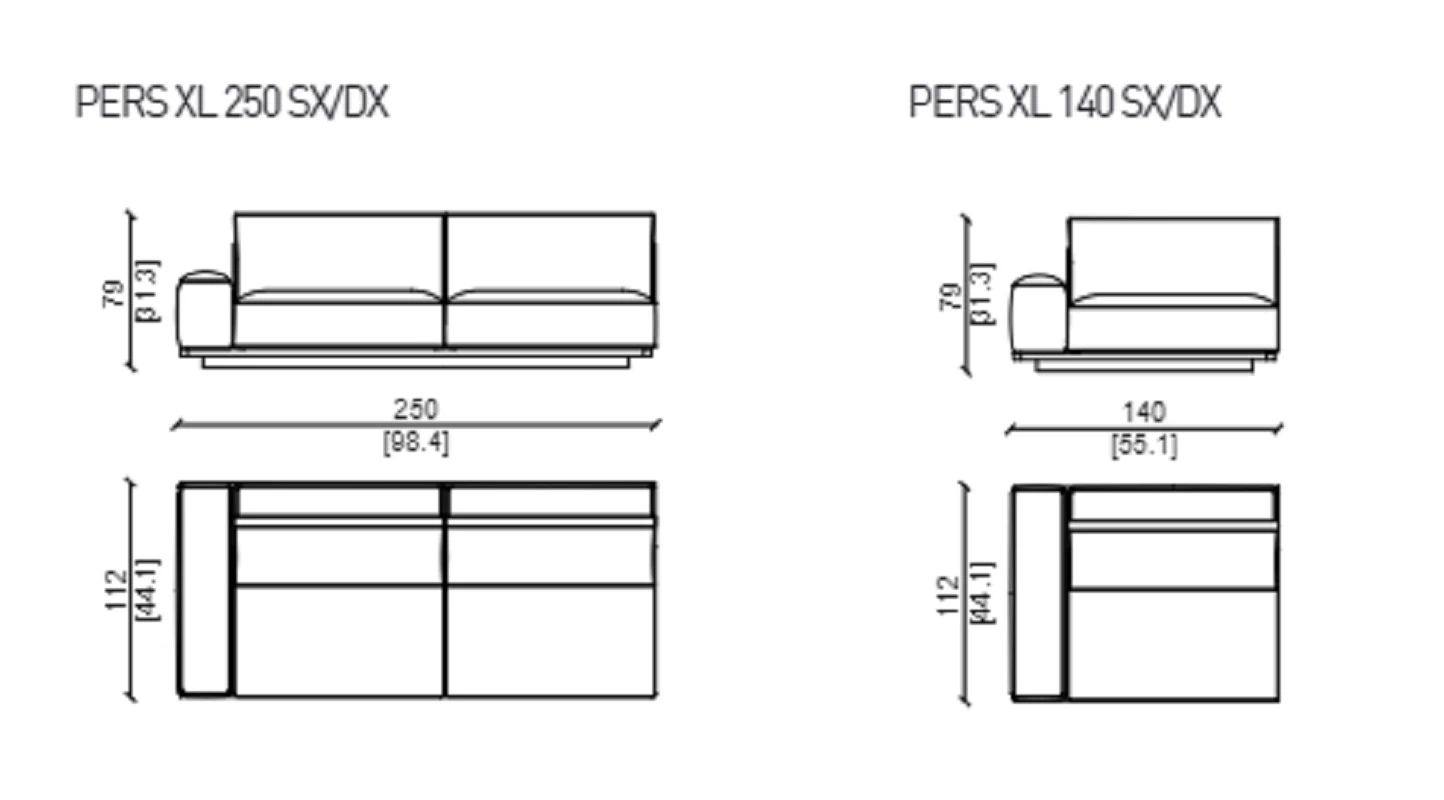 Диван Persival Sectional — Ulivi Salotti, кожа, фото 6