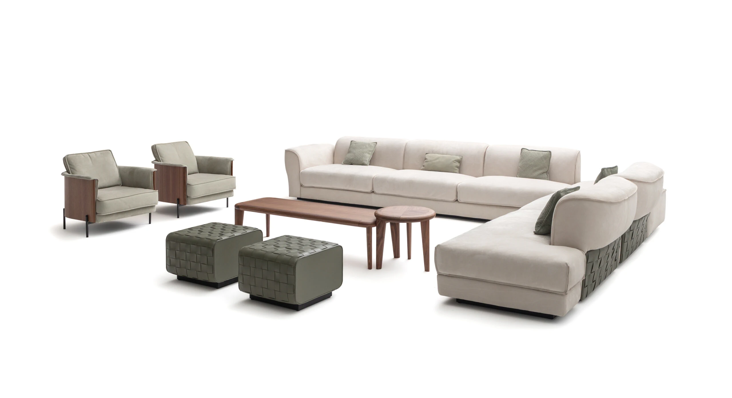 Диван Plaf Sectional — Ulivi Salotti, кожа, фото 2
