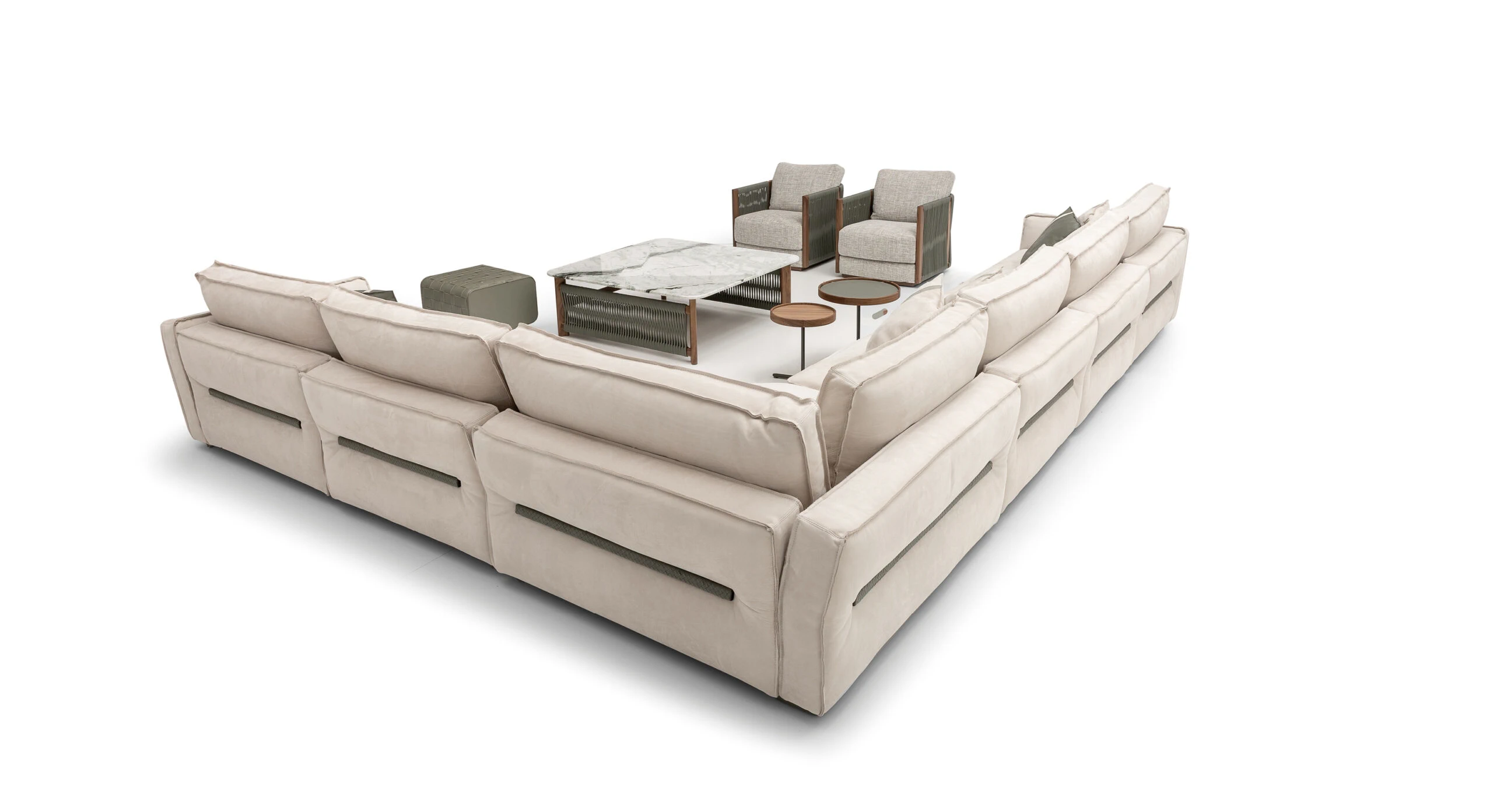 Модульный диван Robin Sectional — Ulivi Salotti, кожа, фото 5