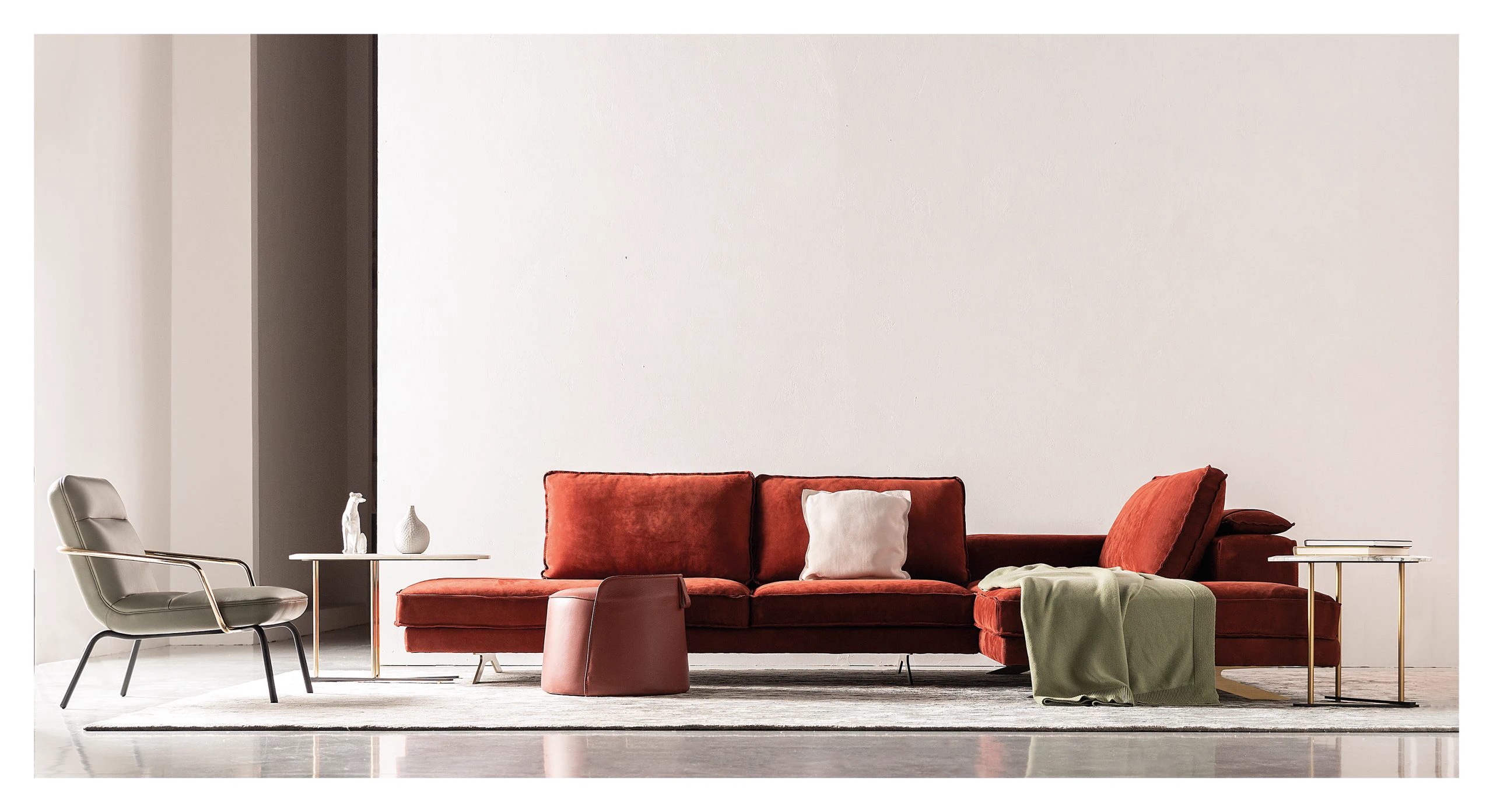 Диван Victor Sectional — Ulivi Salotti, кожа, фото 3