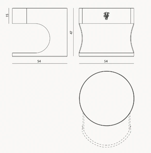Прикроватная тумбочка Rondo — Visionnaire, стекло, фото 6