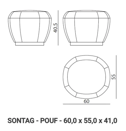 Пуф Sontag — Visionnaire, дерево, фото 6