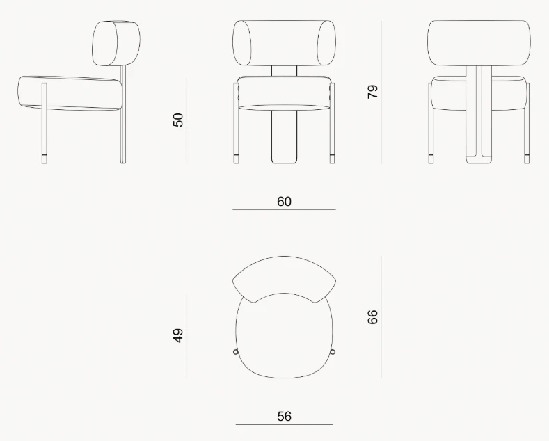 Каркас и наполнение: дерево, сталь. Современный дизайн Стул Zoe Deco — Visionnaire, кожа, фото 6