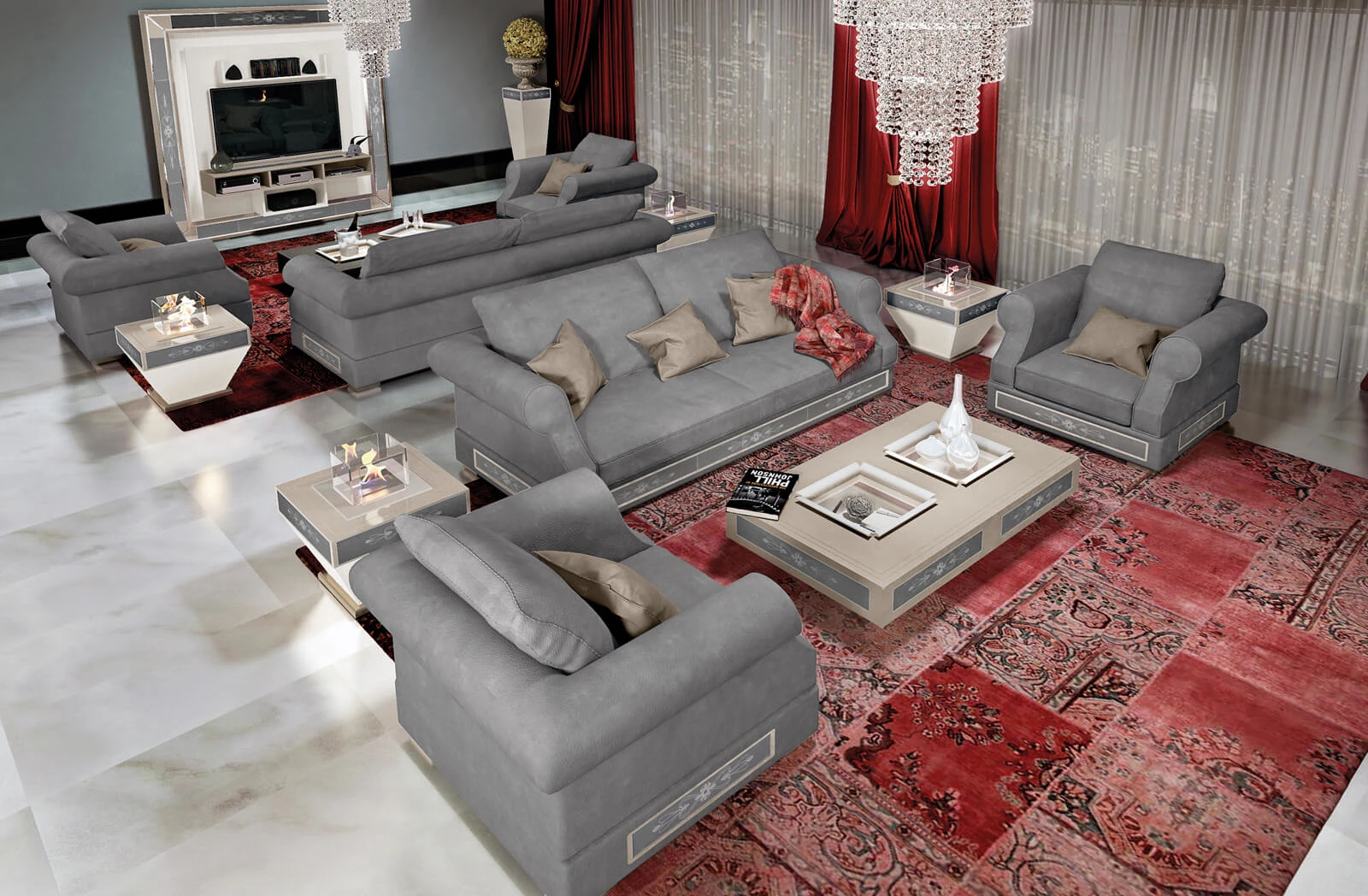Каркас и наполнение: дерево, металл, ППУ. Современный дизайн Диван Comfort Nouveau — Vismara, нубук, фото 5