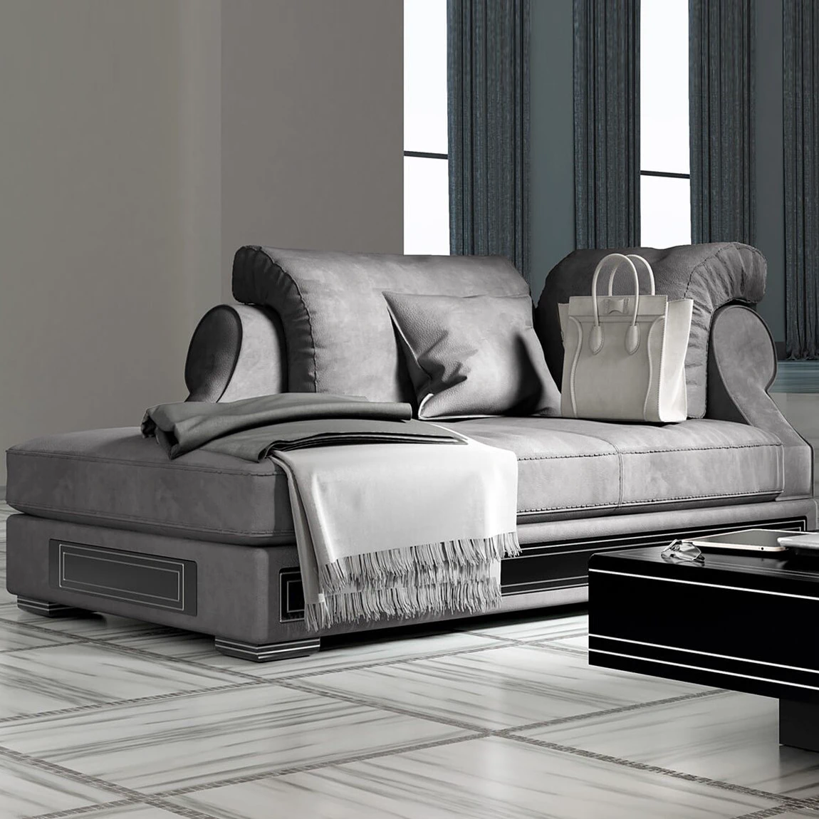 Кушетка Comfort Nouveau — Vismara, нубук