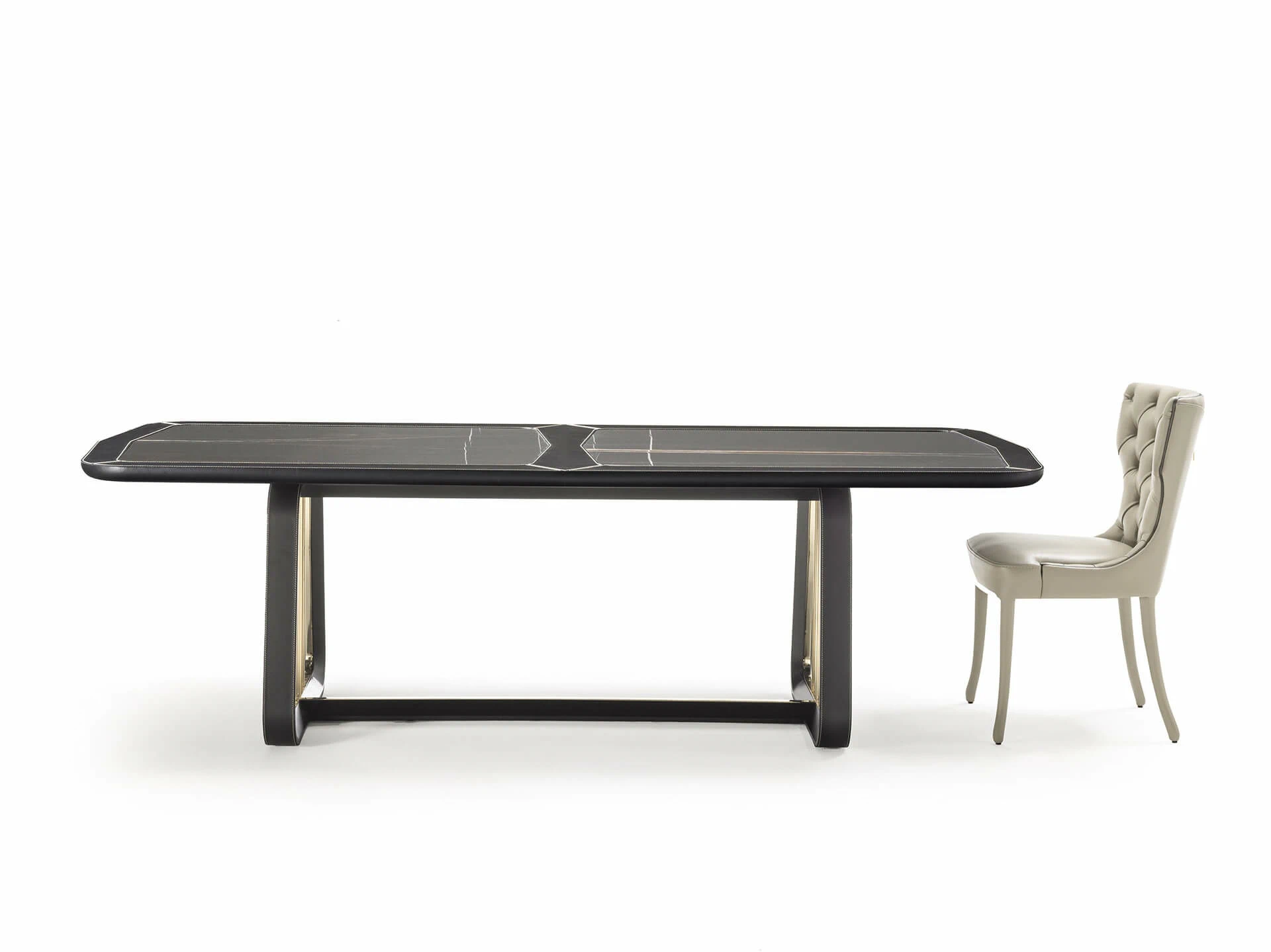 Стол Arquis — Vittoria Frigerio, кожа, фото 2
