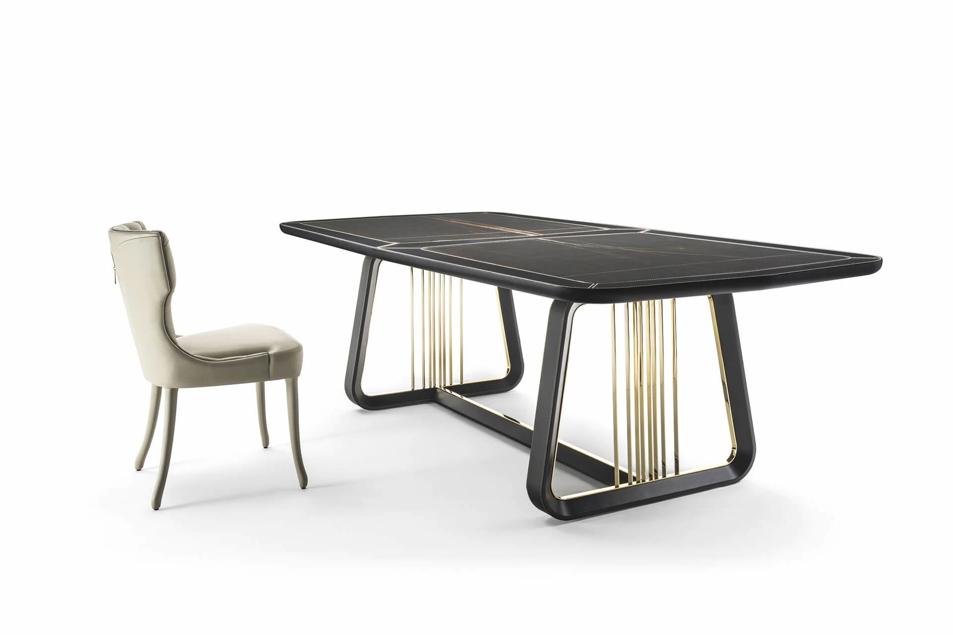 Стол Arquis — Vittoria Frigerio, кожа, фото 3