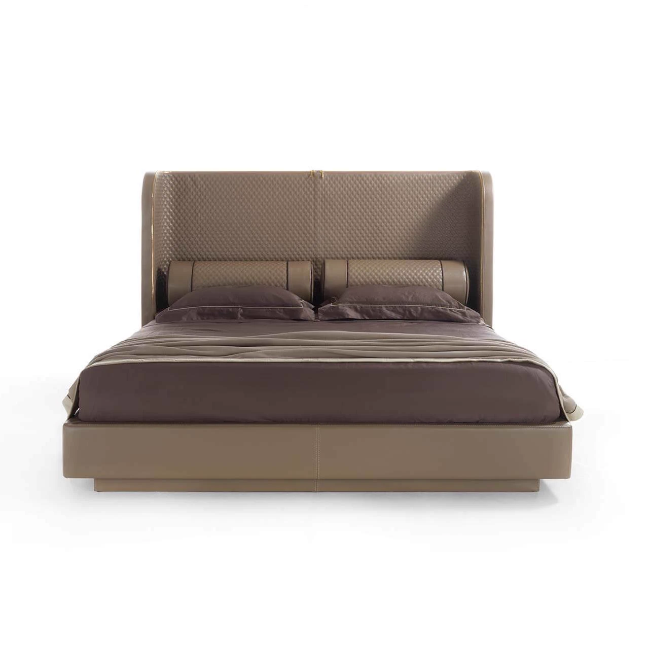 Кровать Bellini High — Vittoria Frigerio, кожа, фото 2