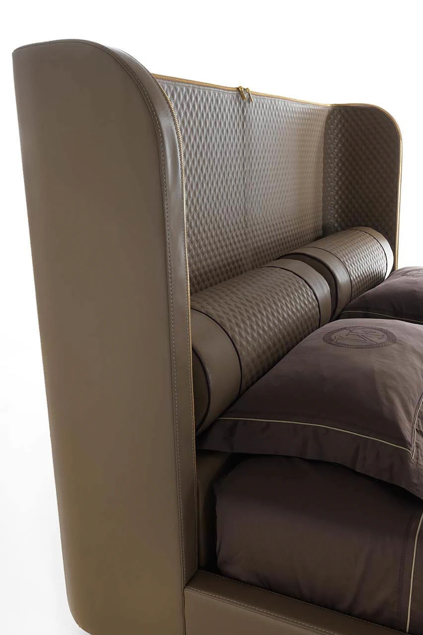 Кровать Bellini High — Vittoria Frigerio, кожа, фото 5