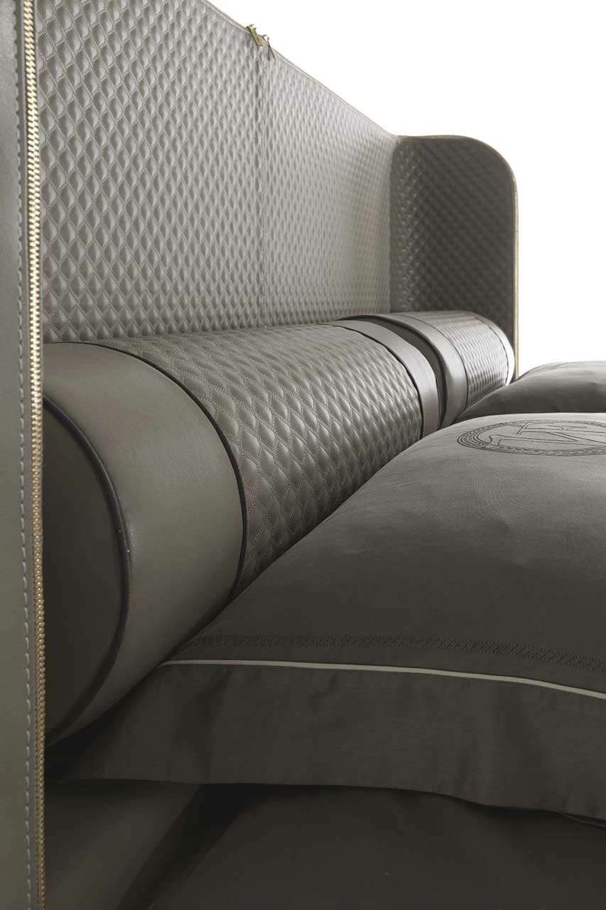 Кровать Bellini High — Vittoria Frigerio, кожа, фото 6