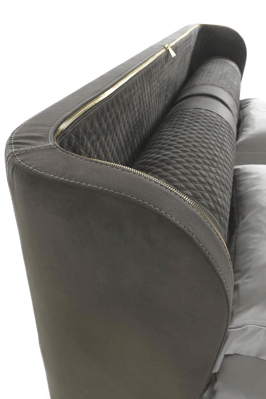 Кровать Bellini Low — Vittoria Frigerio, кожа, фото 4