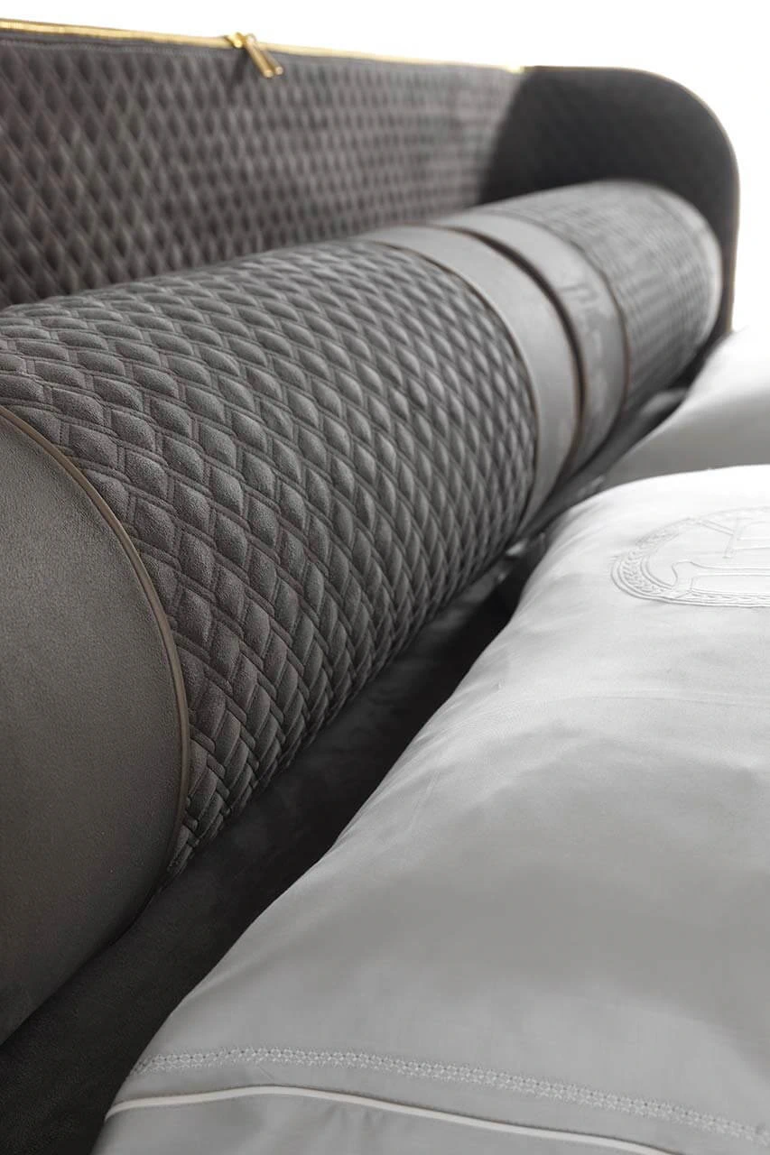 Кровать Bellini Low — Vittoria Frigerio, кожа, фото 6