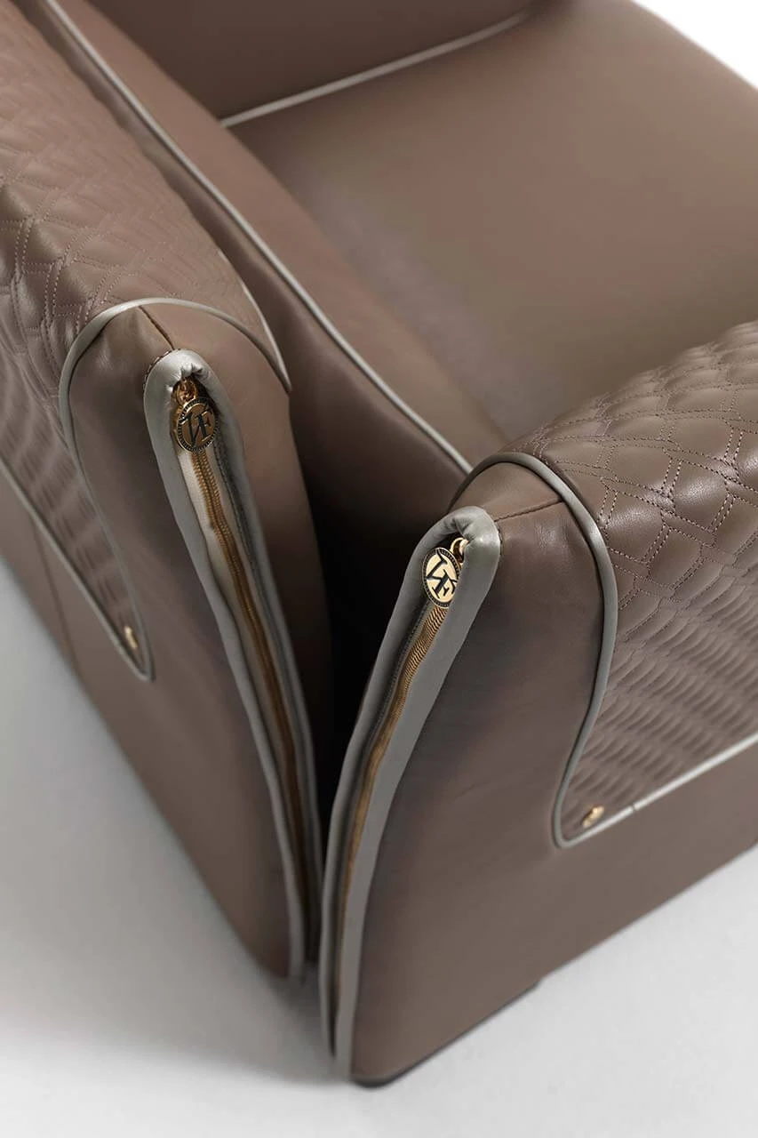 Кресло Clivio — Vittoria Frigerio, кожа, фото 4