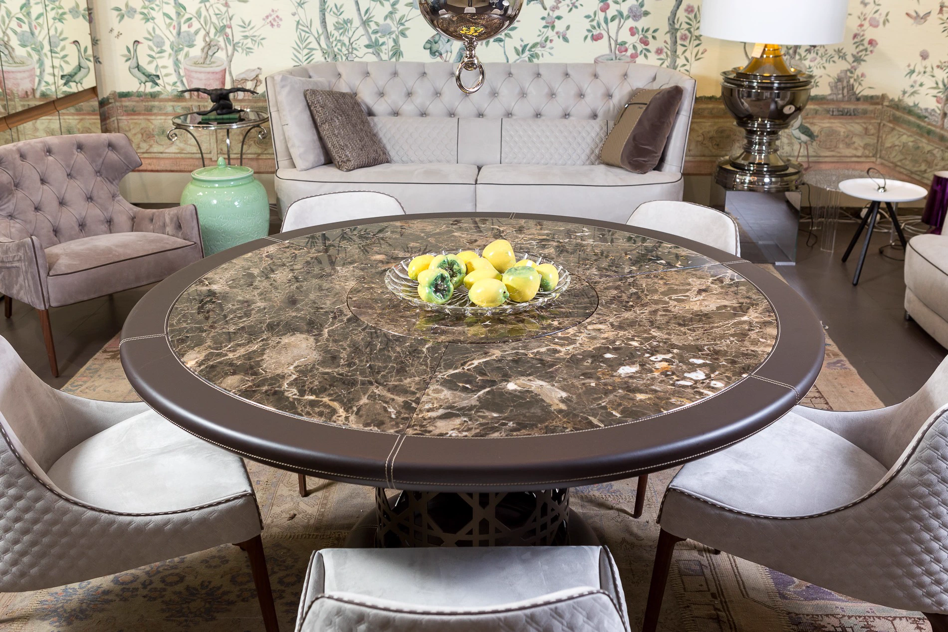 Стол Crespi — Vittoria Frigerio, кожа, фото 2