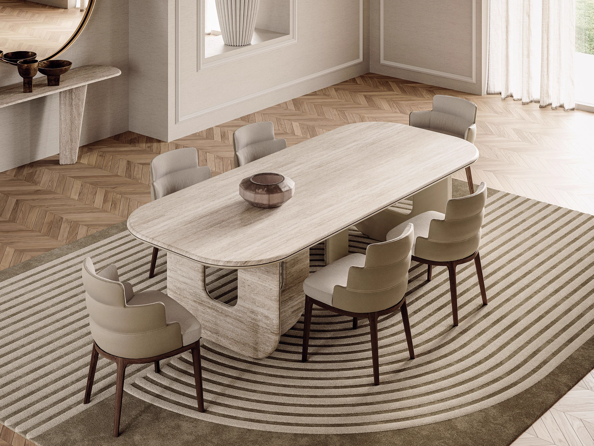 Стол Gregory — Vittoria Frigerio, мрамор, фото 2