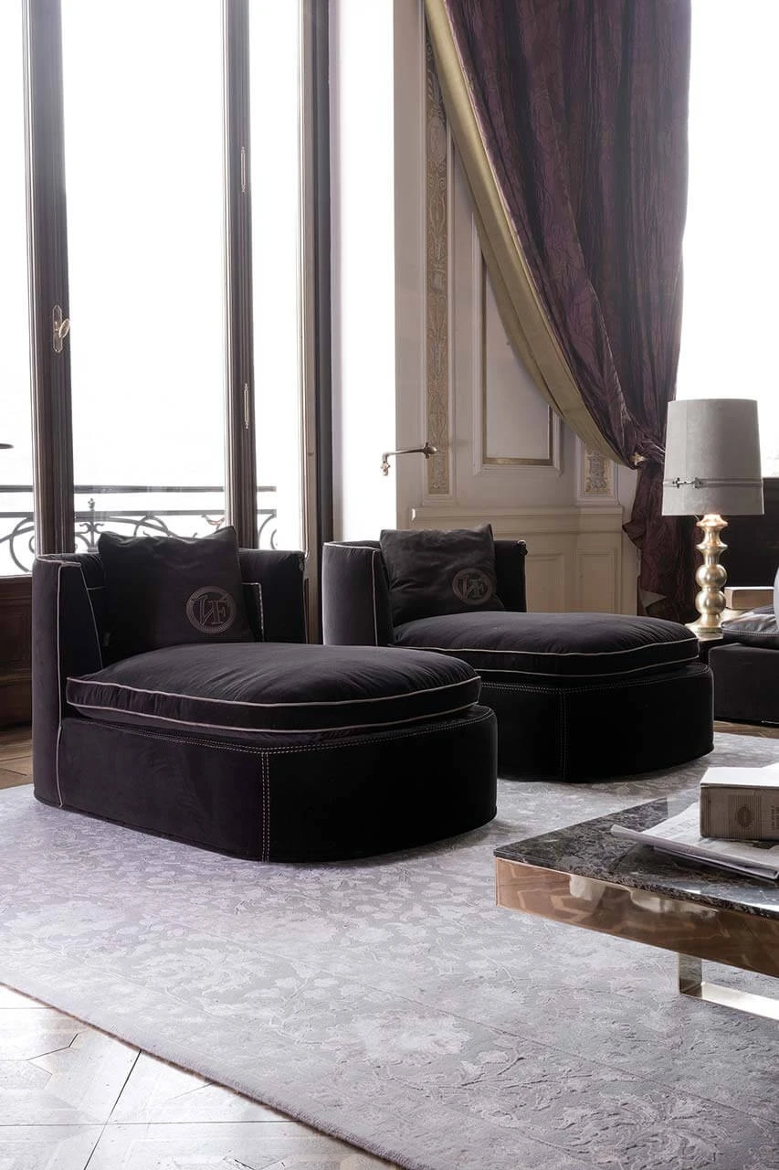 Кресло Litta Longue — Vittoria Frigerio, ткань, фото 2