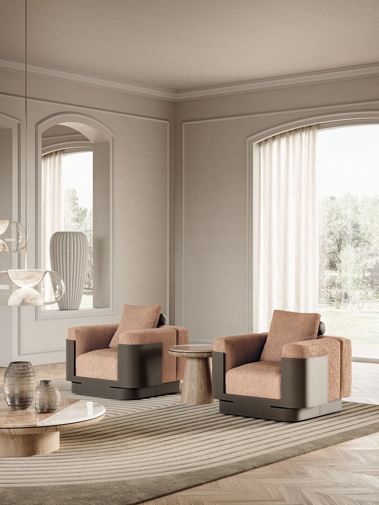Кресло Necchi — Vittoria Frigerio, кожа, фото 3