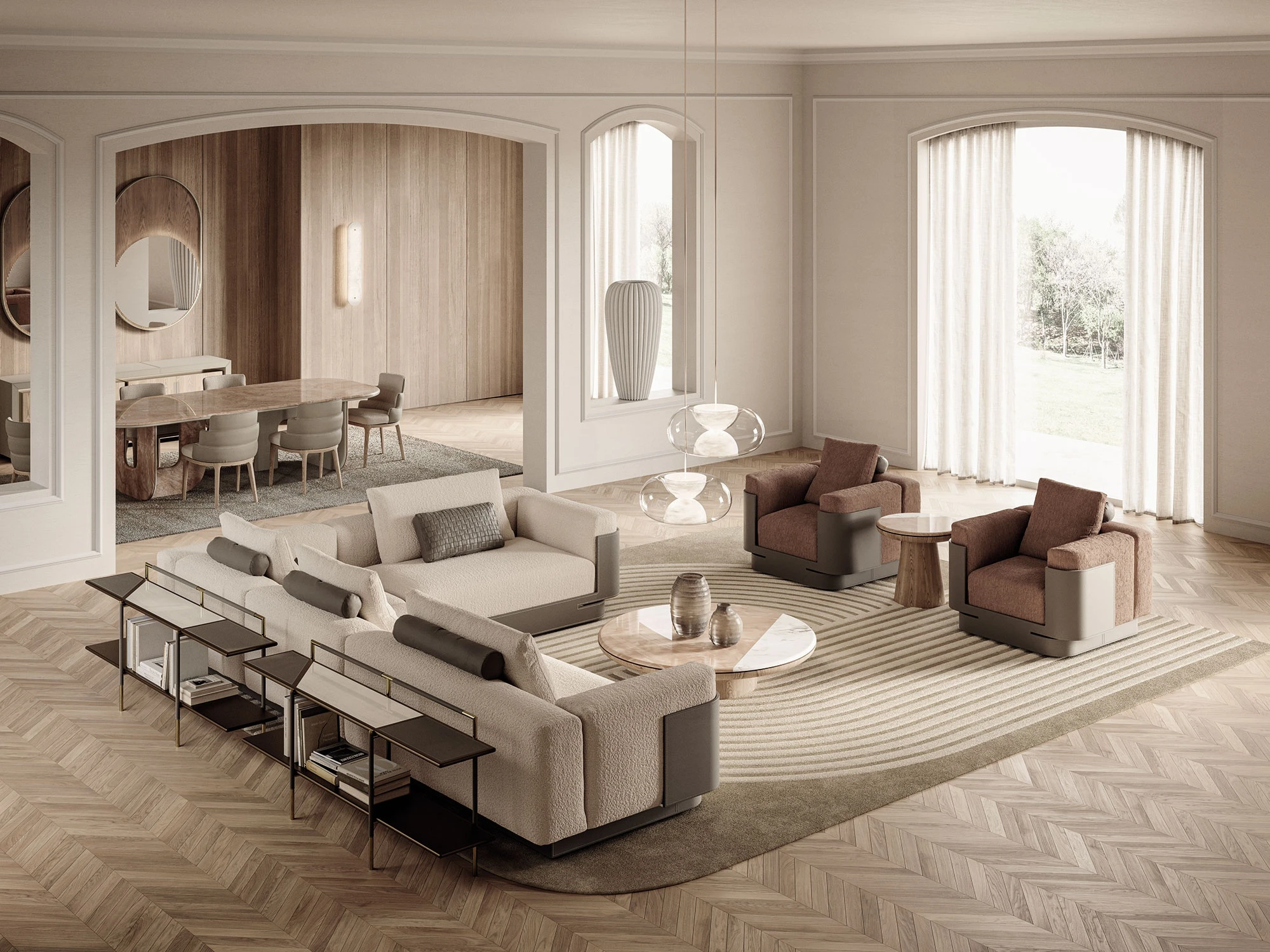 Кресло Necchi — Vittoria Frigerio, кожа, фото 4